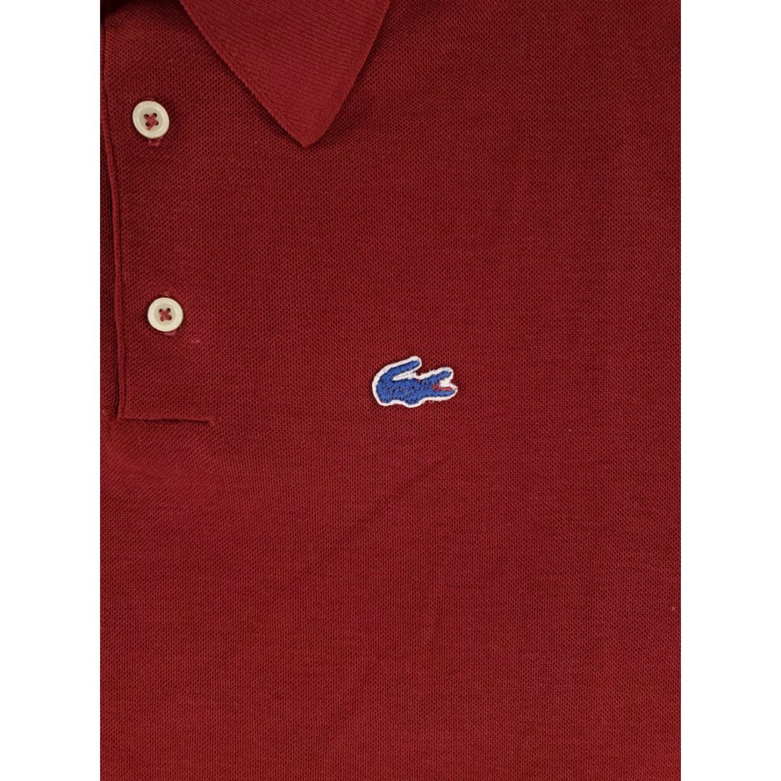 Izod VINTAGE Izod Lacoste Polo Shirt Short Sleeve Mens L Burgundy Red 80s Polo Shirt Men's L 80s VTG Burgundy Red Izod Lacoste Shirts Mens L Size US L / EU 52-54 / 3 - 3 Thumbnail