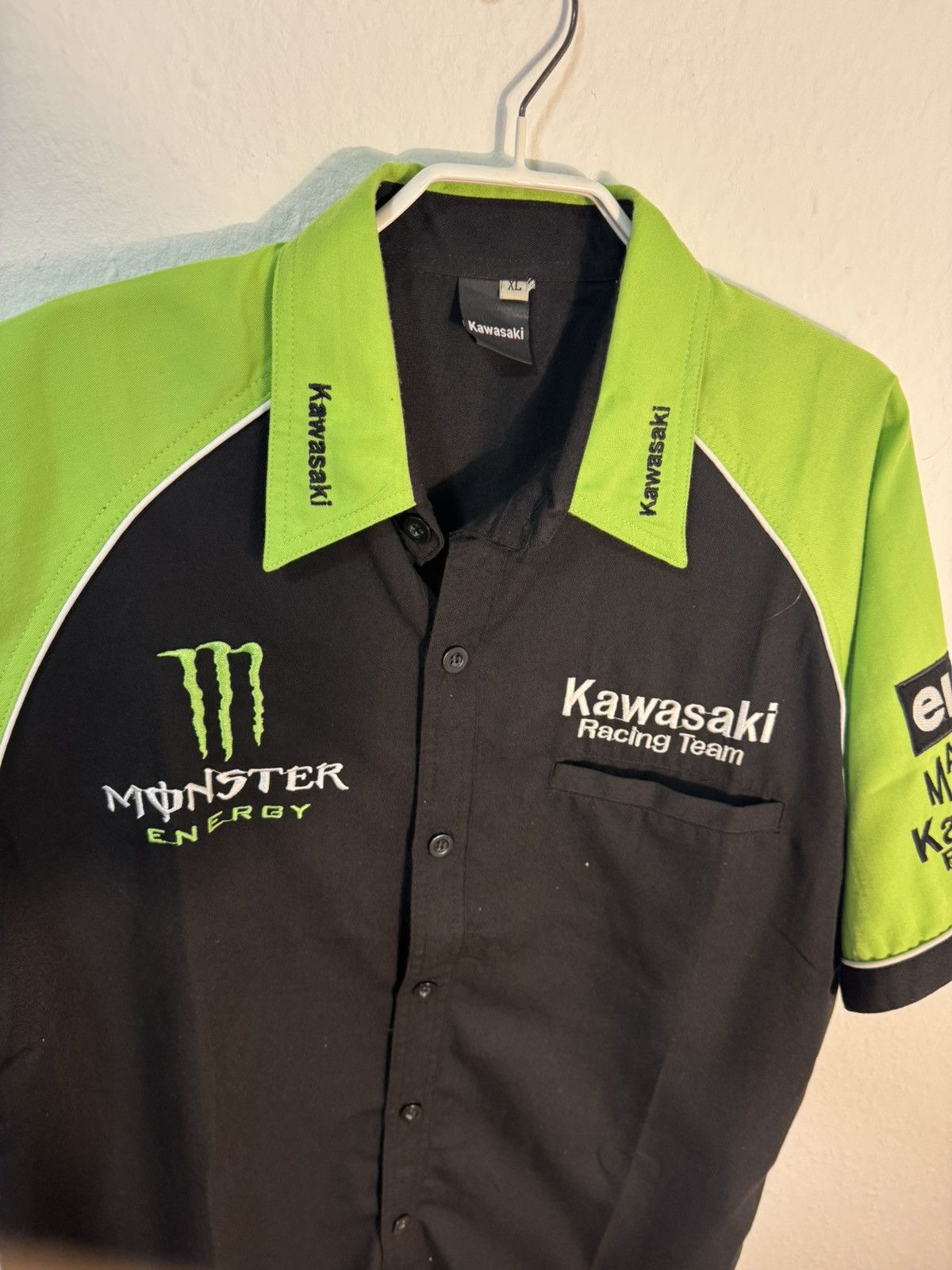 Vintage Authentic Kawasaki Racing Team x Monster Energy Size US XL / EU 56 / 4 - 3 Thumbnail