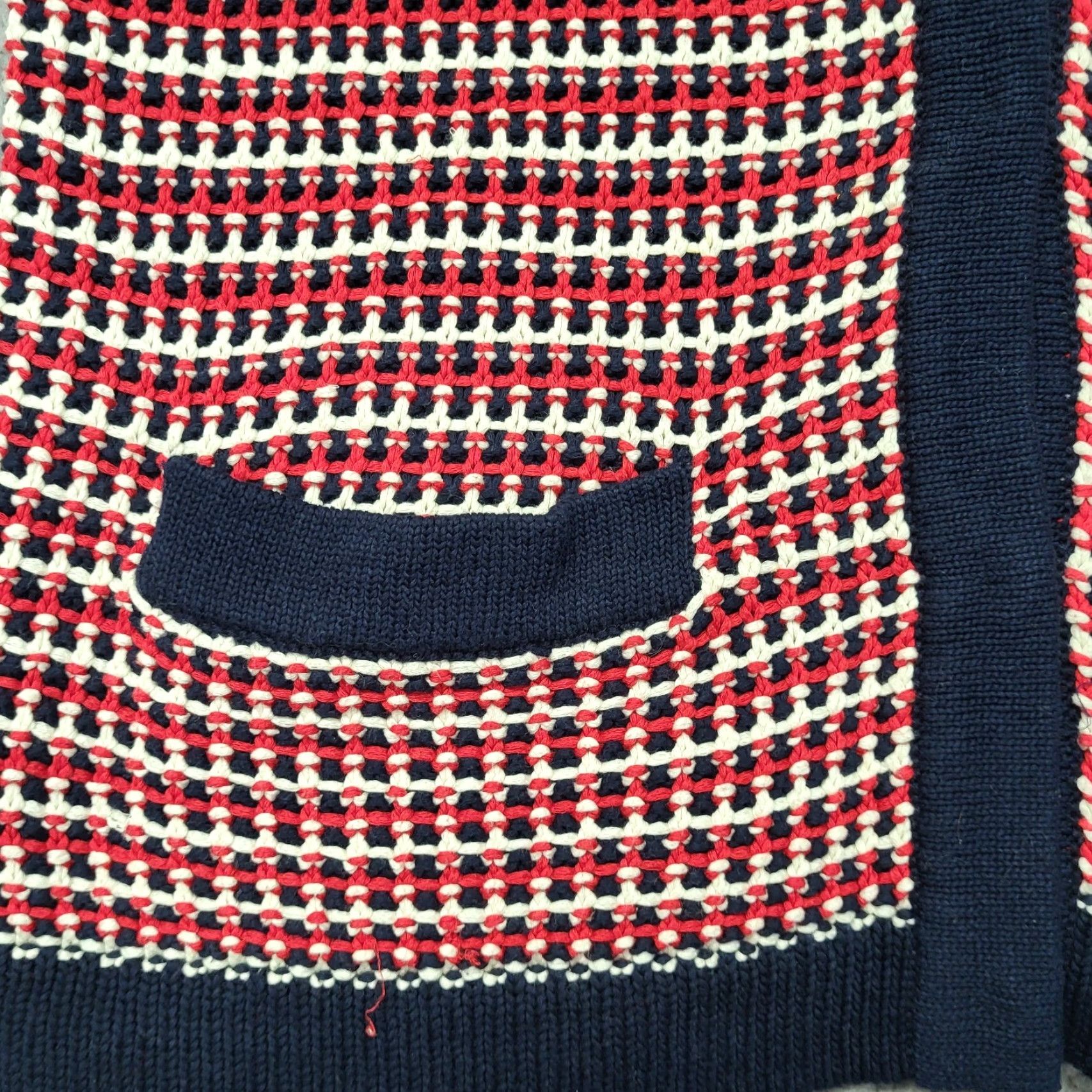 Talbots Talbots Cardigan Sweater Womens Med Red White Blue Pockets Country Club Casual Knit Raglan Sleeve Multicolor Striped All Seasons 3/4 Sleeve Buttons Size M / US 6-8 / IT 42-44 - 4 Thumbnail