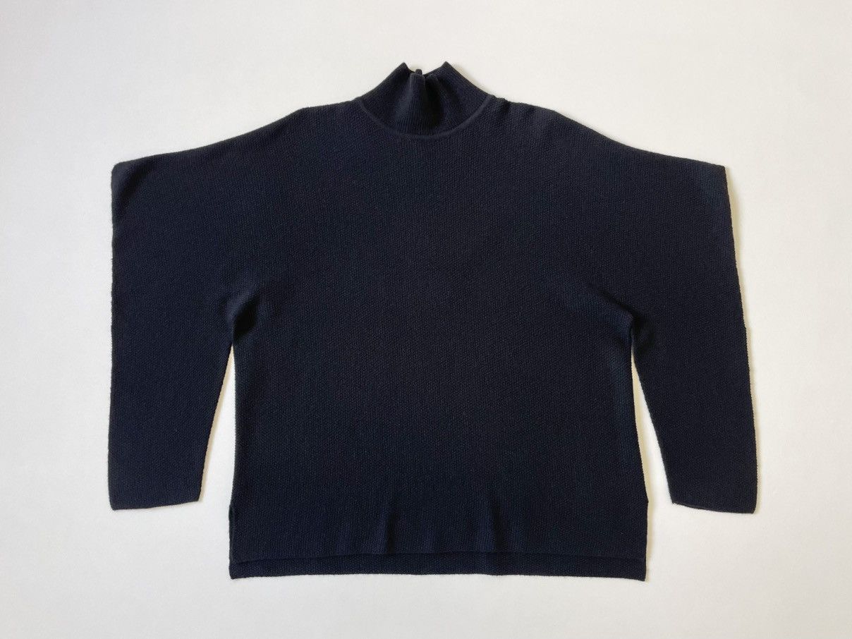 Issey Miyake Black Wool ‘Angular Arms’ Sweater Size US M / EU 48-50 / 2 - 2 Thumbnail