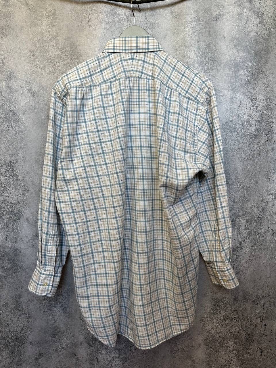 James Meade Flannel Plaid Shirt LS Cotton/Wool Button Up