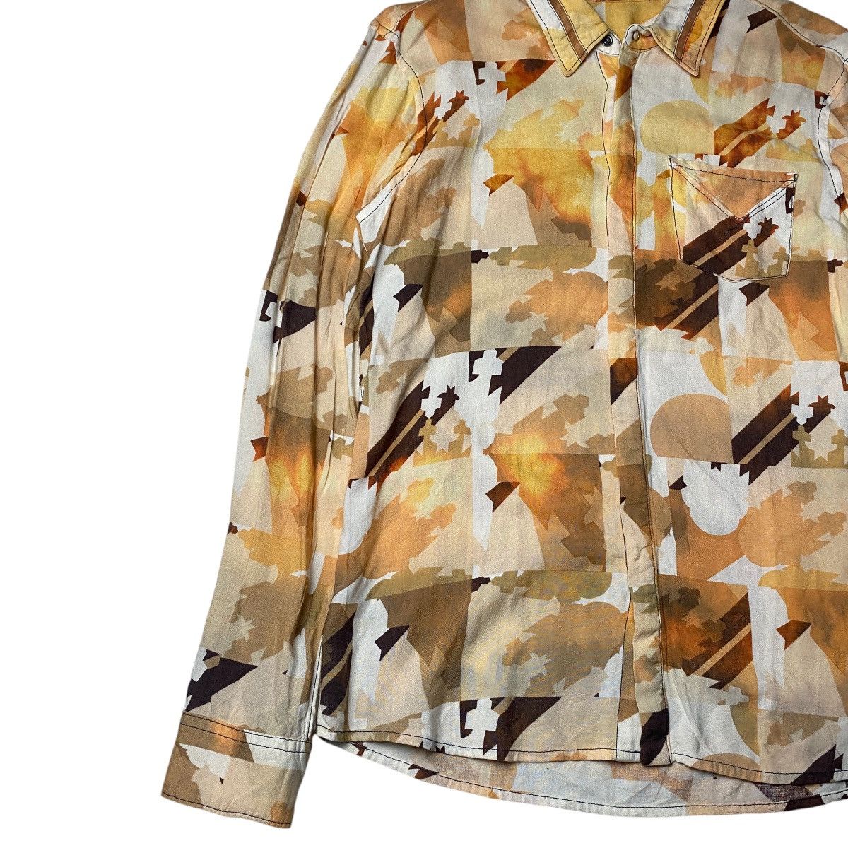 Marithe + Francois Girbaud 2000's Marithe Francois Girbaud Gradient Shirts Size US M / EU 48-50 / 2 - 4 Thumbnail
