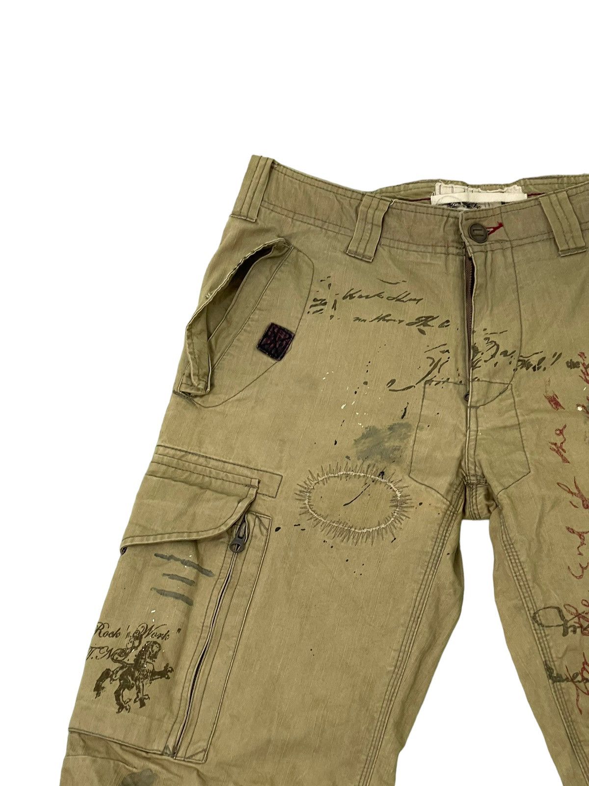 Japanese Brand Loose Cargo 291295 Homme Multi Pockets Boro 6🟦7 Size US 34 / EU 50 - 9 Thumbnail