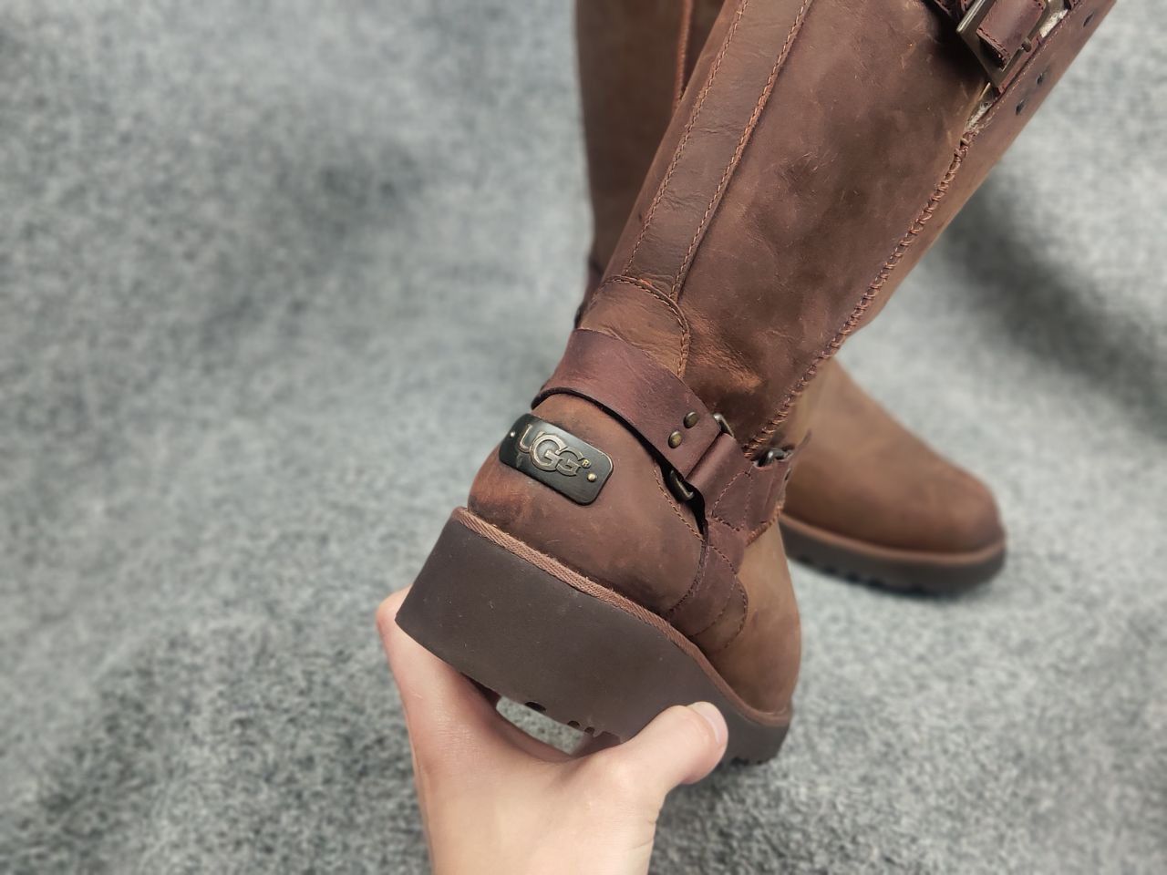 Ugg UGG Jasper Waterproof Leather Winter Fur-lined buckles Boots Size US 6 / IT 36 - 24 Thumbnail