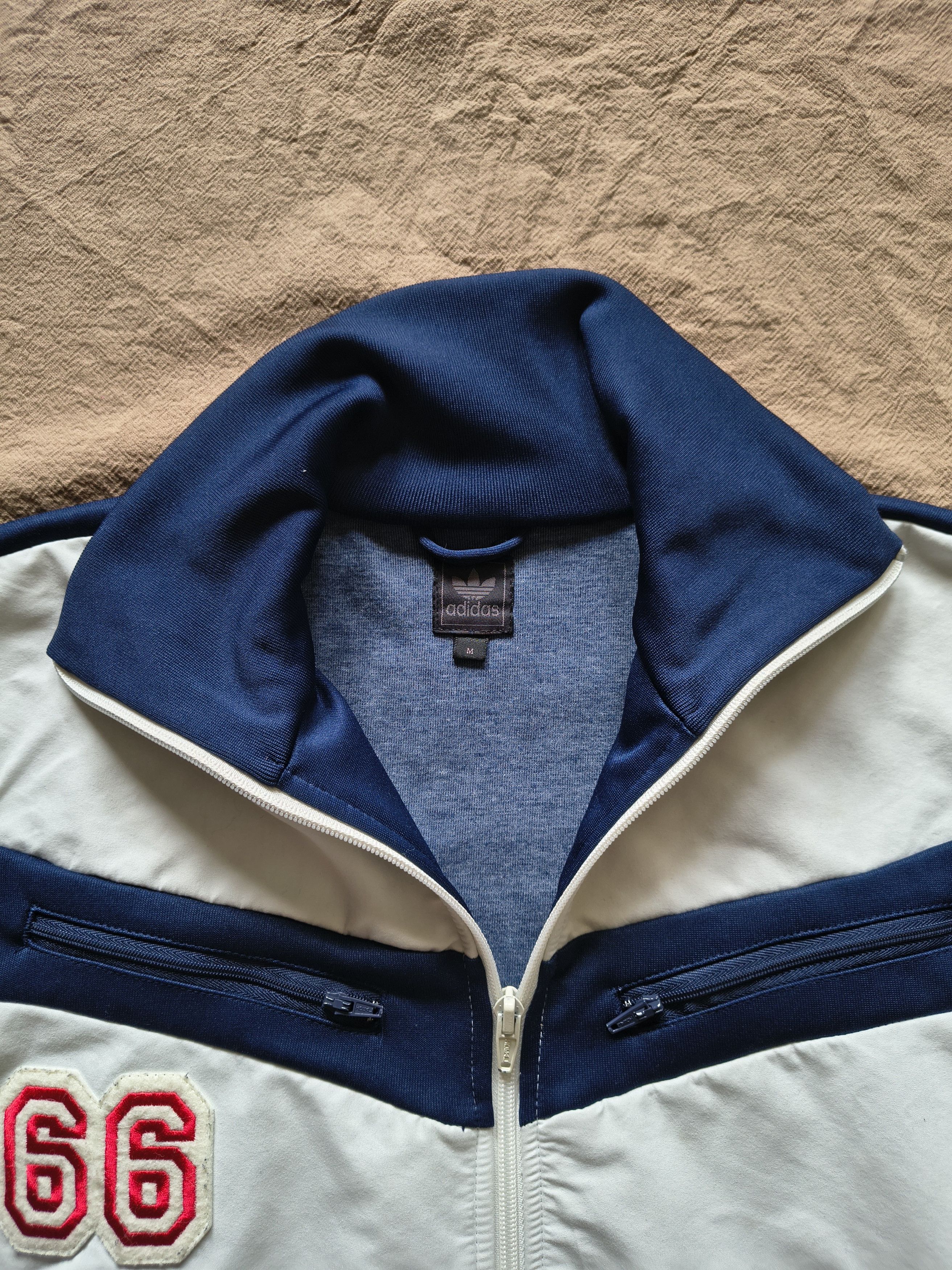 Adidas Vintage adidas Track Jacket — Navy/White — Size M Size US M / EU 48-50 / 2 - 5 Thumbnail