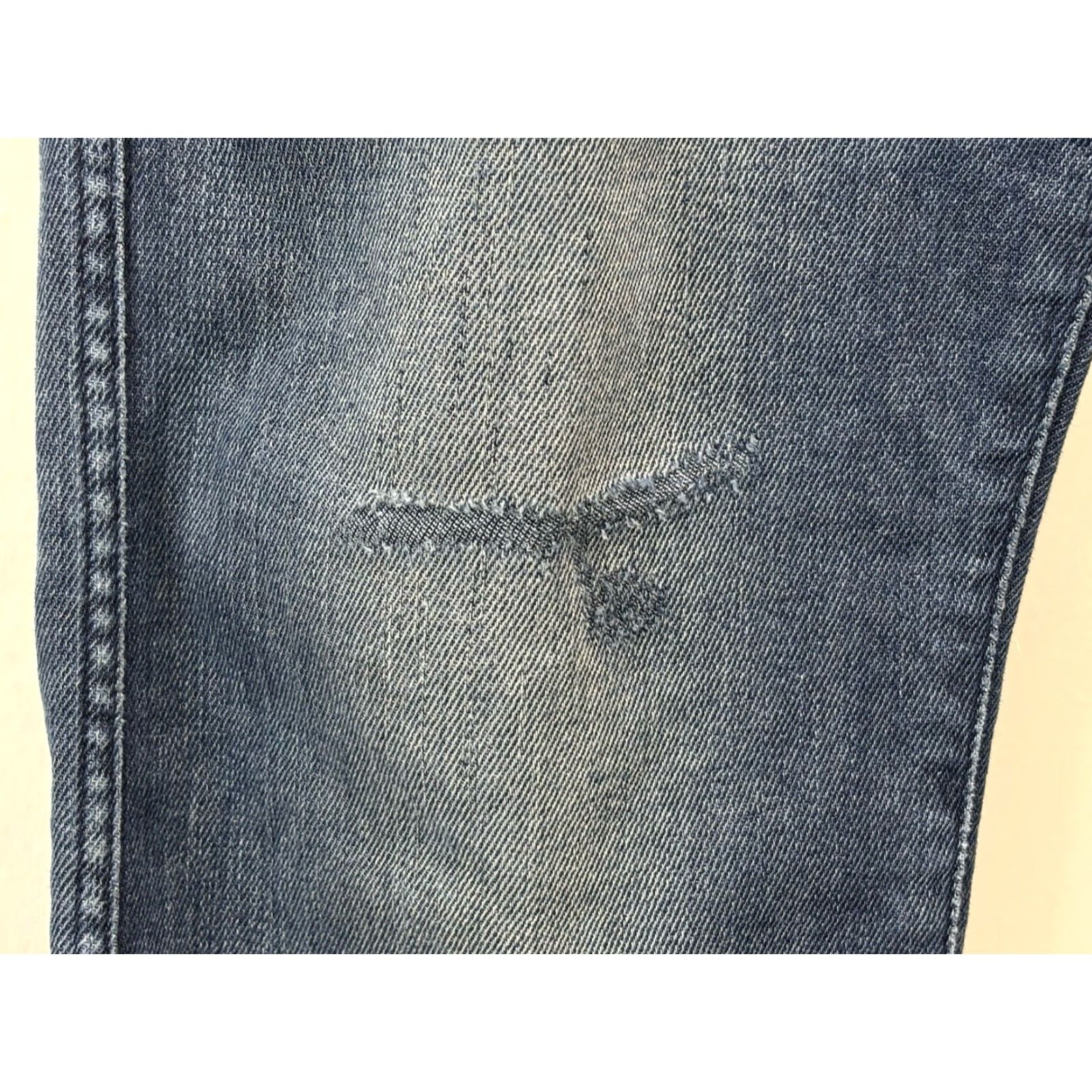 Banana Republic Banana Republic Jeans Men 36x32 Athletic Denim Blue Cotton Stretch 5-Pocket Distressed Knee Mens Size US 36 / EU 52 - 8 Thumbnail