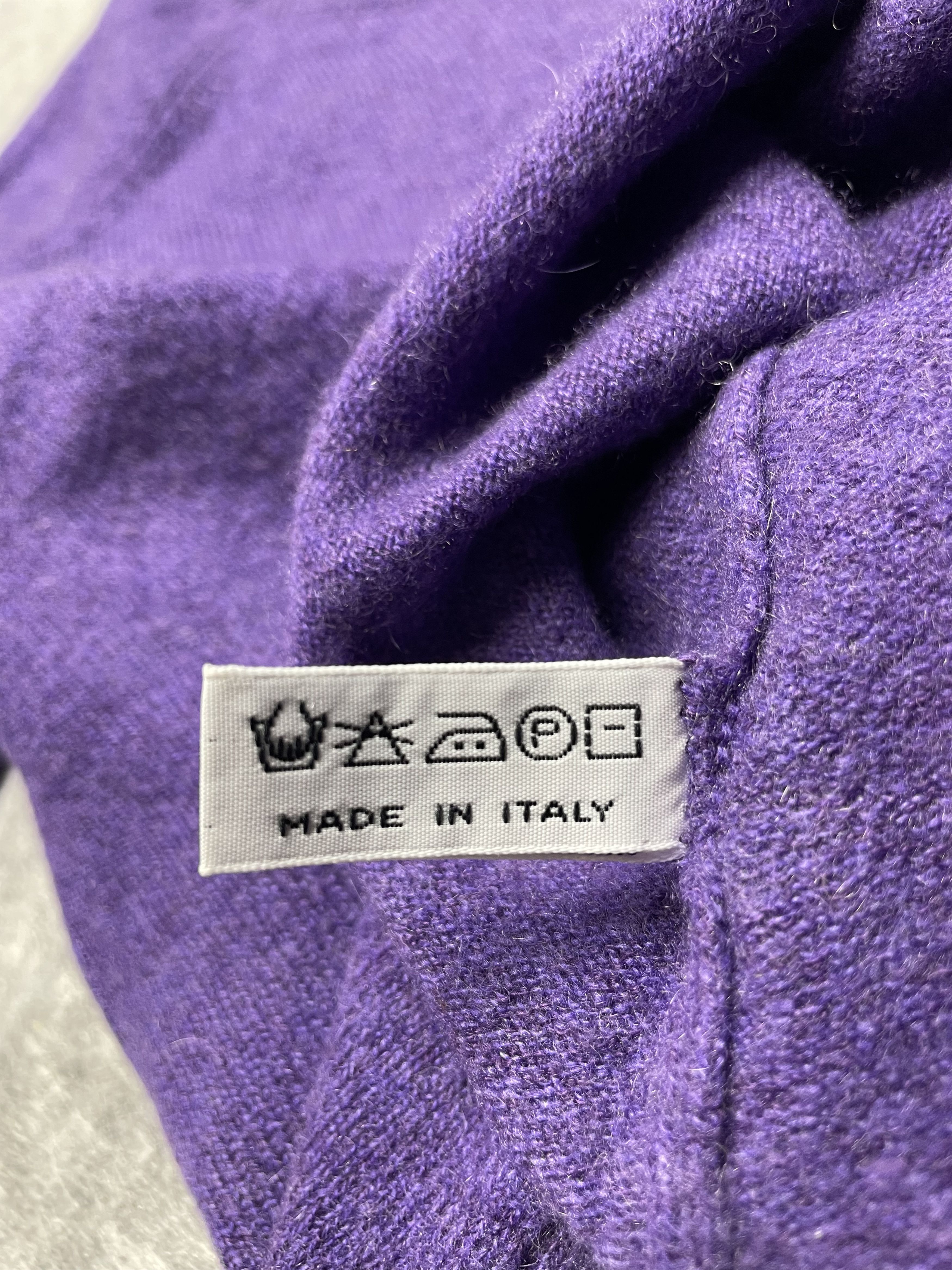Fedeli FEDELI Cashmere Pullover Sweater Purple Womens Size M / US 6-8 / IT 42-44 - 9 Thumbnail