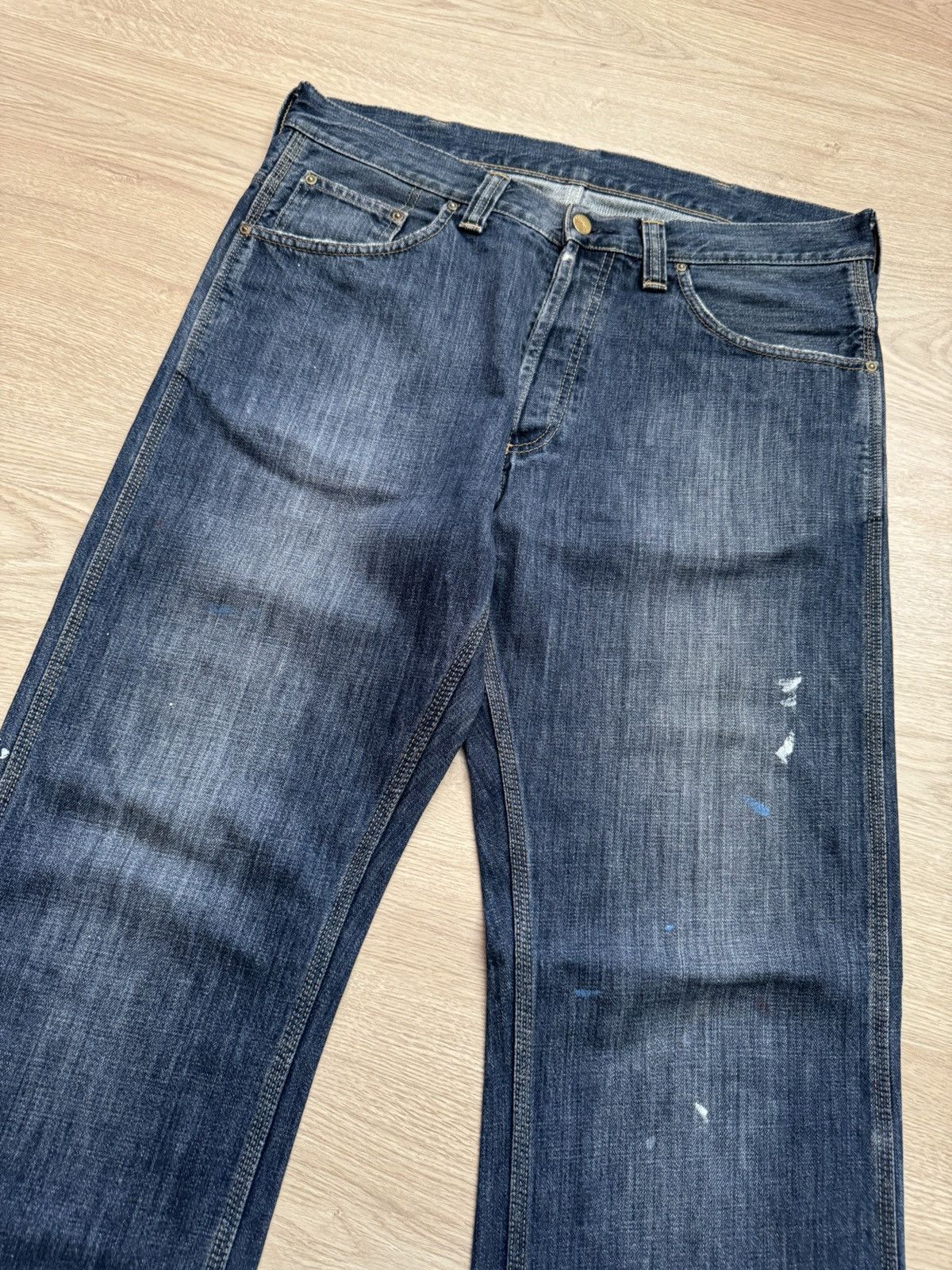 Vintage Vintage Carhartt WIP Blue Jeans Distressed Baggy Pants Size US 32 / EU 48 - 3 Thumbnail