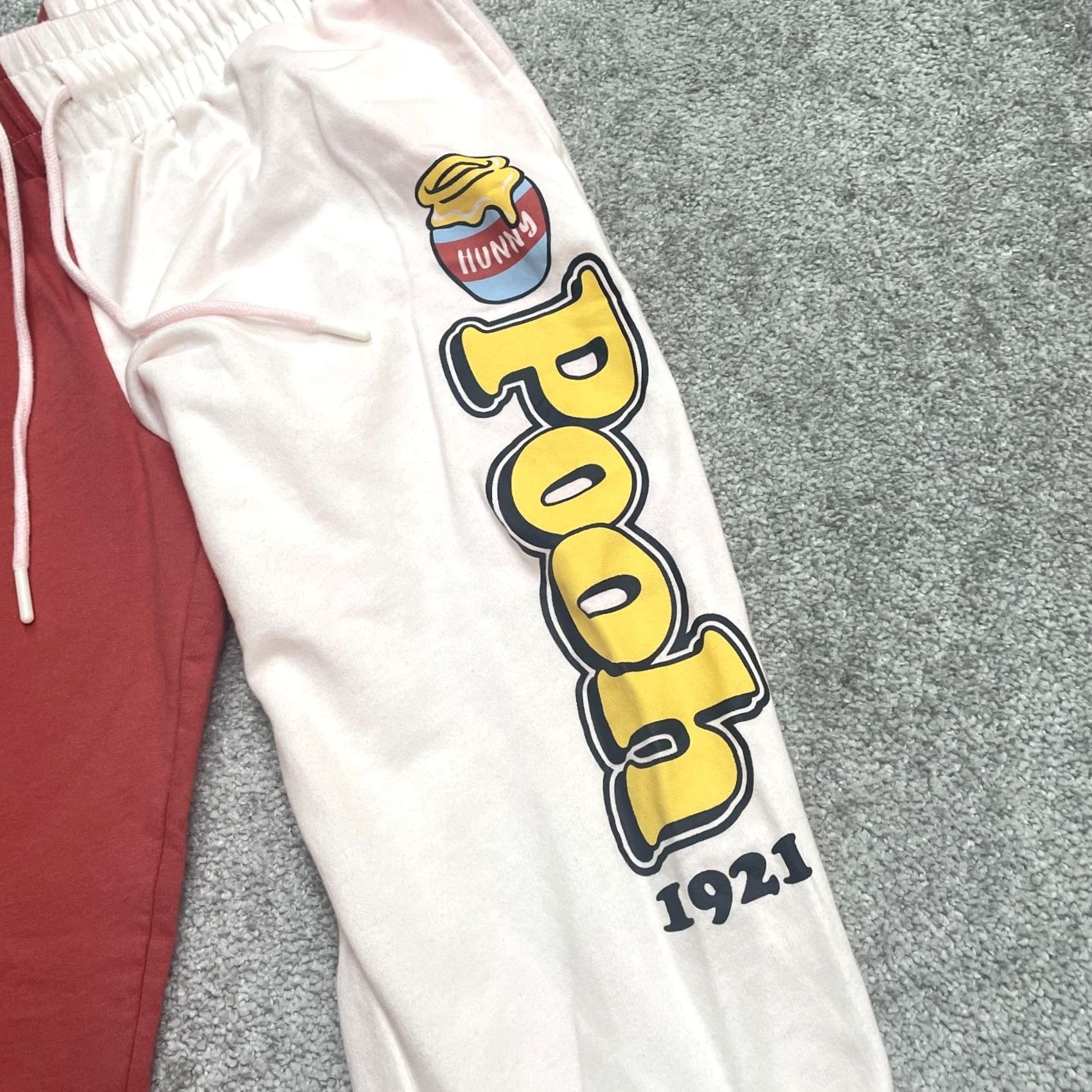 Disney Disney Pajama Pants Jogger Womens Medium Orange White Disney Winnie The Pooh Sleepwear Graphic Print Size 32" / US 10 / IT 46 - 3 Thumbnail