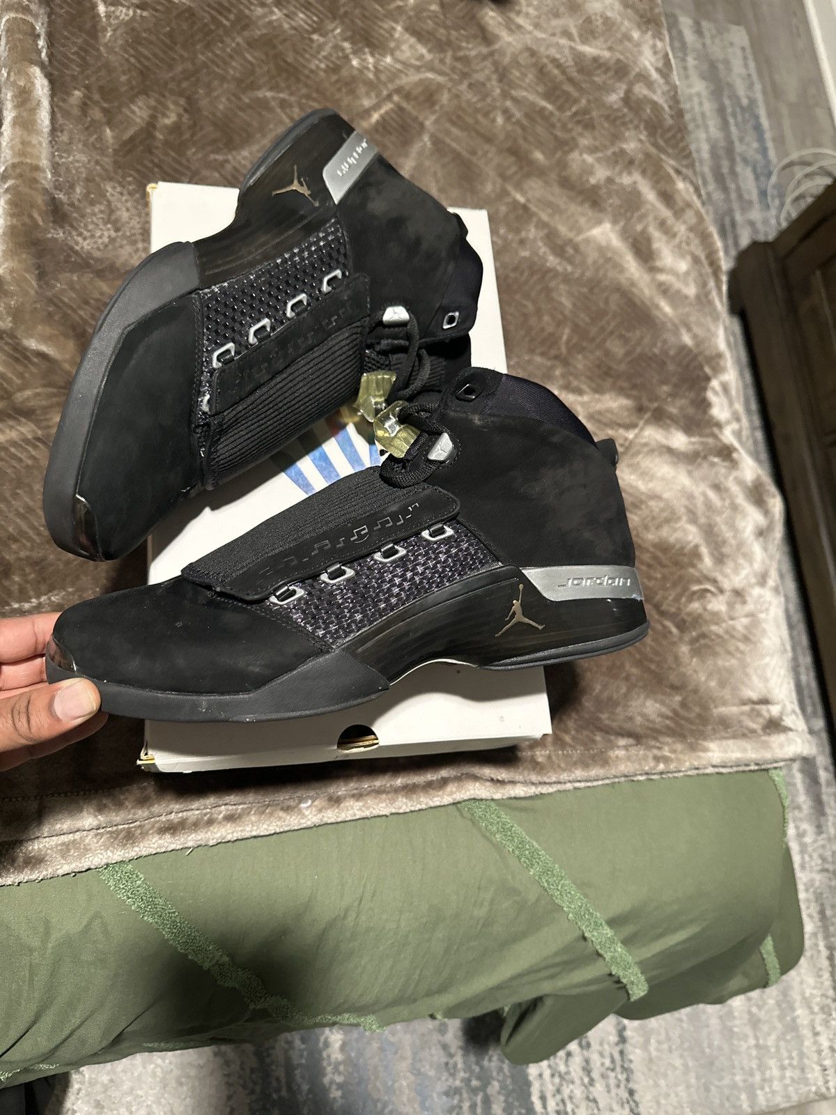 image of Jordan Brand 17 "cdp" Shoes in Black, Men's (Size 13)