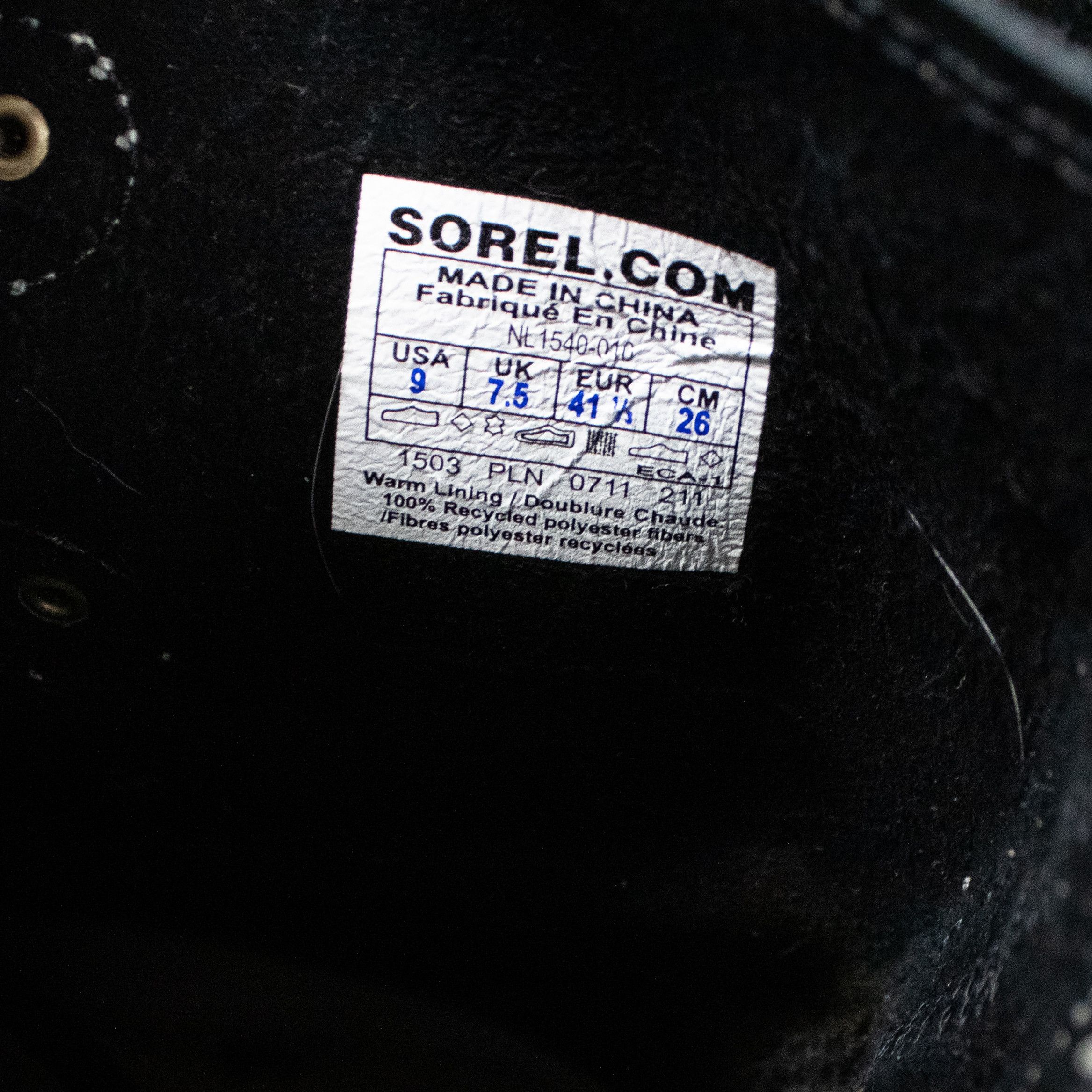 SOREL Sorel Black Duck Black Winter Boot's Size US 9 / EU 42 - 6 Thumbnail