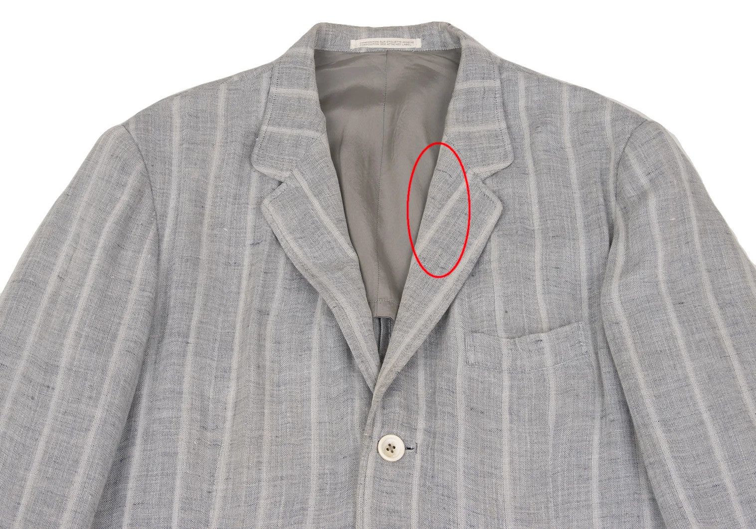 Yohji Yamamoto Yohji Yamamoto Linen Blend Stripe Jacket Size US M / EU 48-50 / 2 - 2 Thumbnail