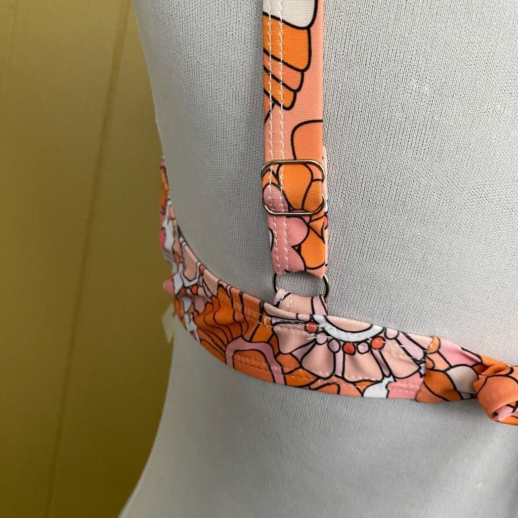 Other Women M 2 piece floral print hi leg bikini bottom & tie back Size ONE SIZE - 6 Thumbnail