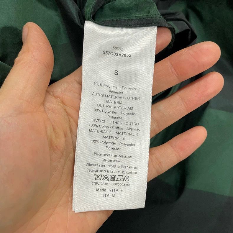 Dior Dior Black and gray plaid logo windbreaker jacket Size US S / EU 44-46 / 1 - 4 Thumbnail