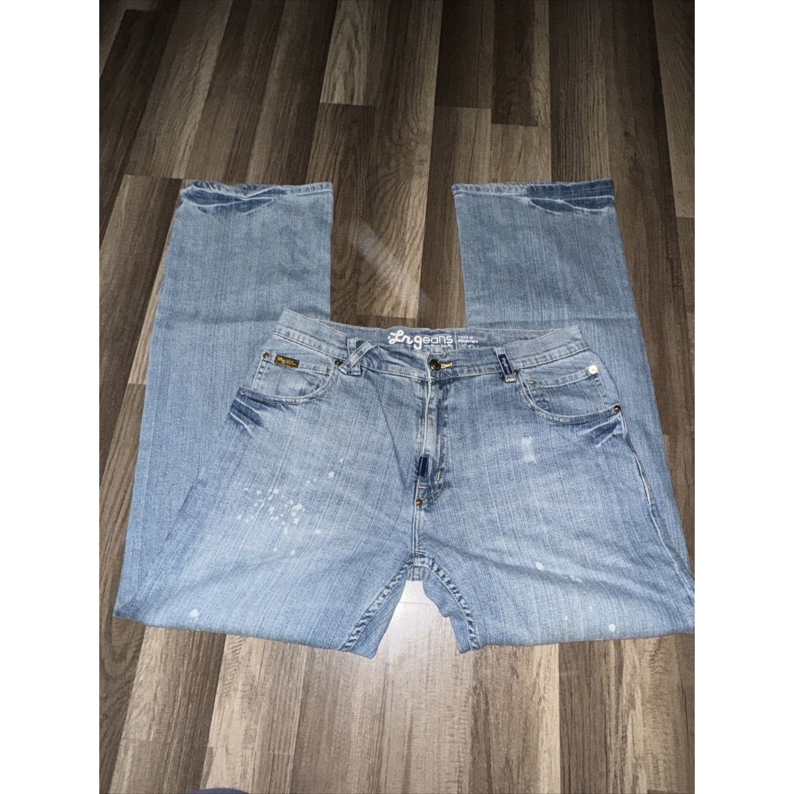 LRG × Vintage Vintage Y2K LRG Denim Jeans Blue 34x34 Size US 34 / EU 50 - 3 Thumbnail