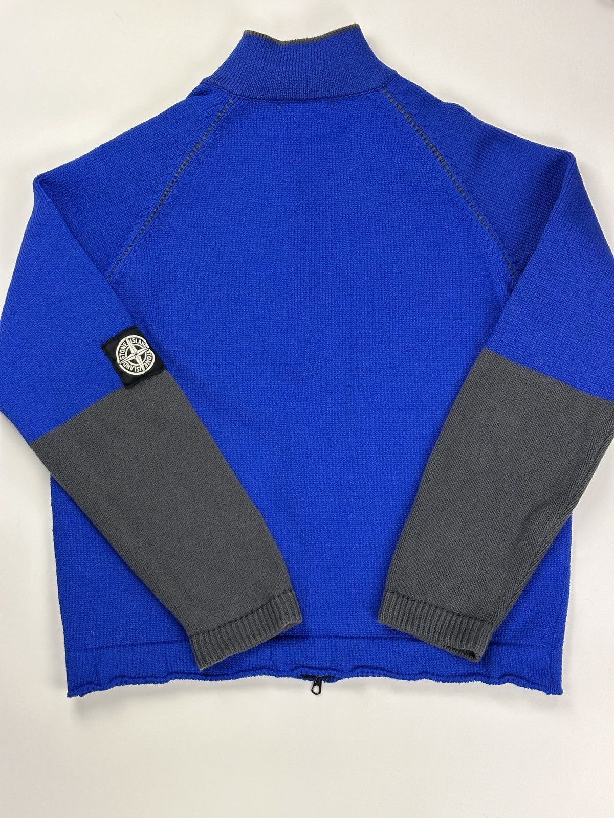 Stone Island Stone Island Vintage Blue & Grey Sweater Size US L / EU 52-54 / 3 - 6 Thumbnail