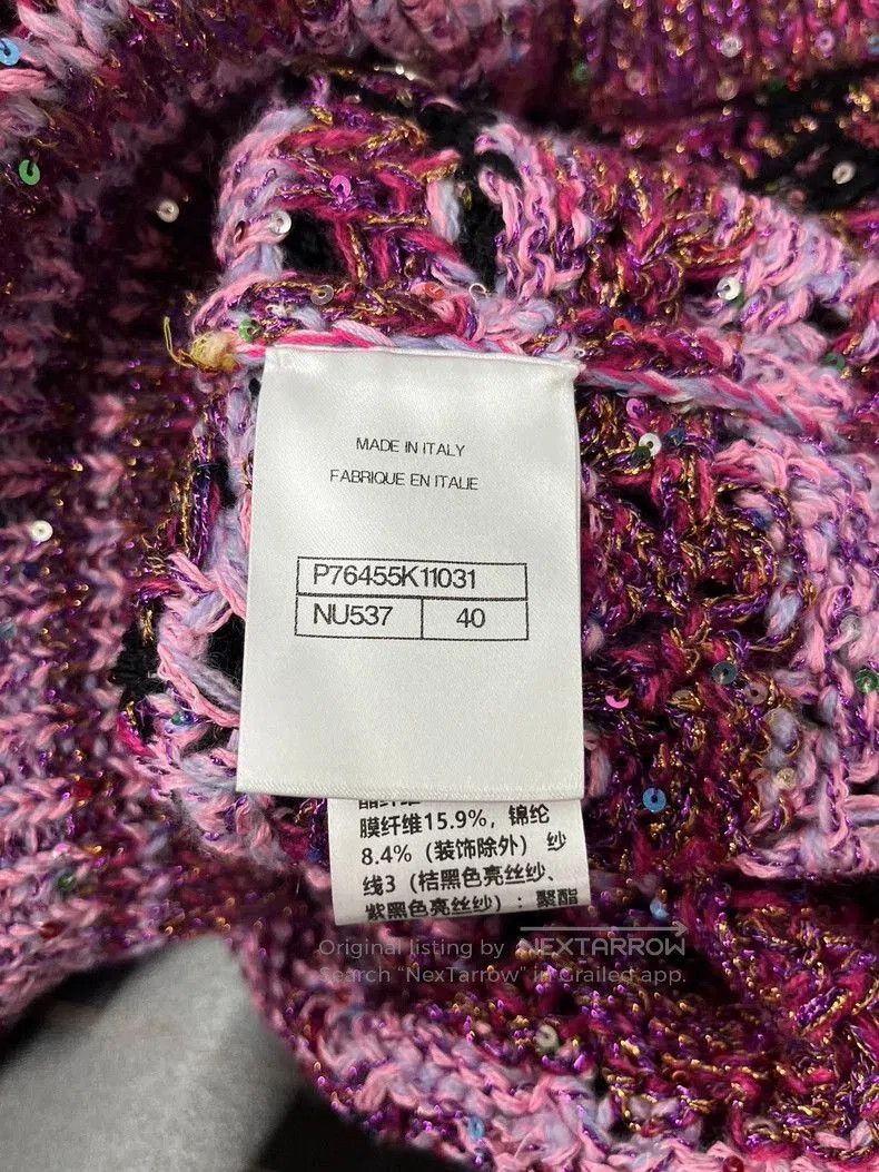 Chanel Chanel 24C Sequin Knit Cardigan. Size US M / EU 48-50 / 2 - 6 Thumbnail