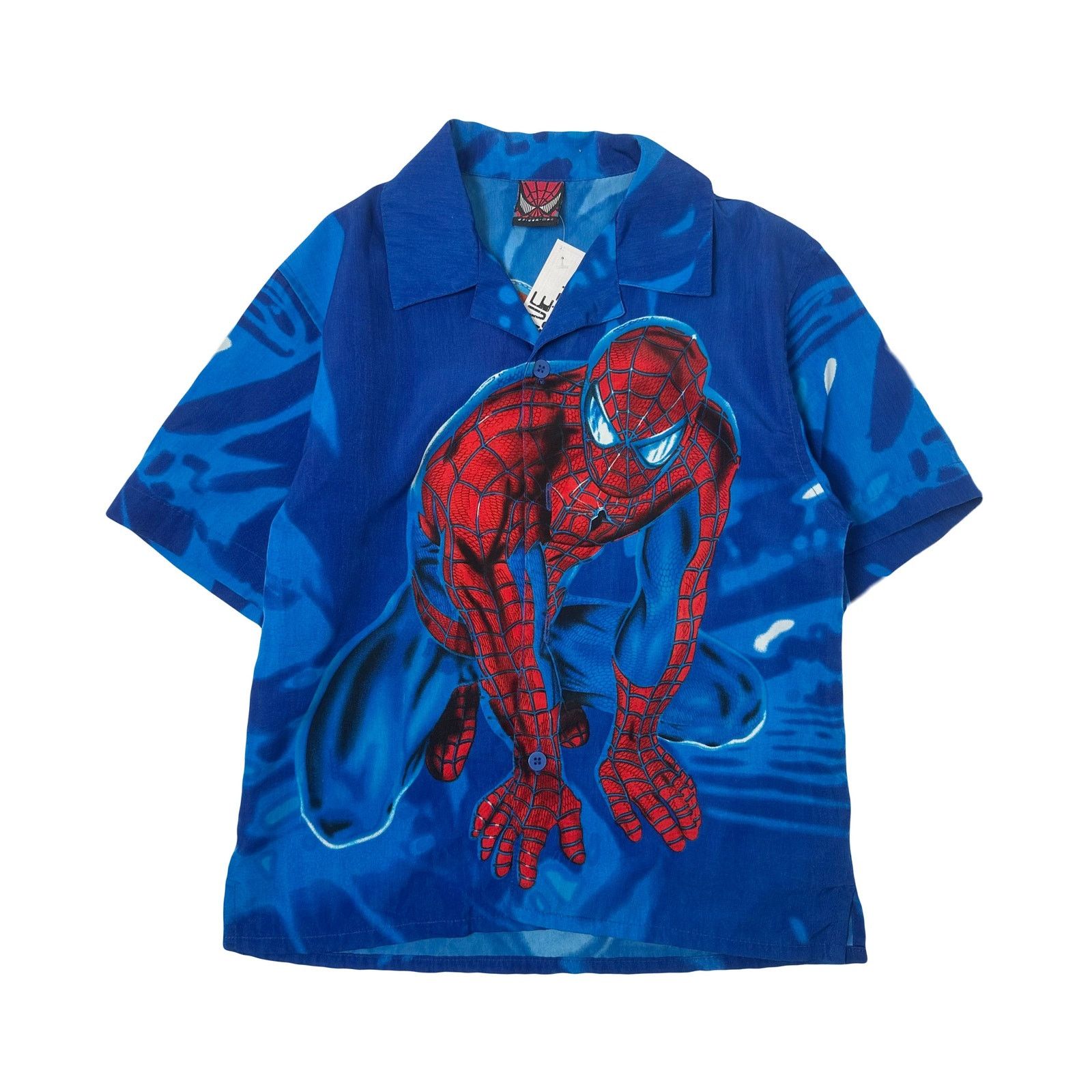 Marvel Comics 2002 Marvel Spider-Man Button Up Shirt Youth M Size US XXS / EU 40 - 1 Thumbnail