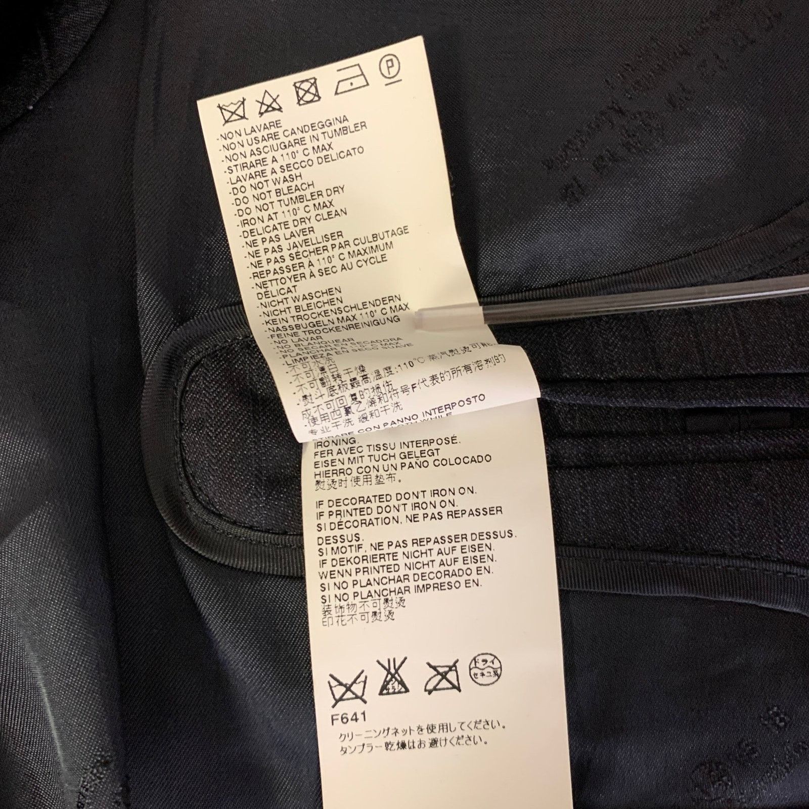 Maison Margiela MAISON MARGIELA 42 Charcoal Pinstripe Wool Sport Coat Size 42R - 7 Thumbnail