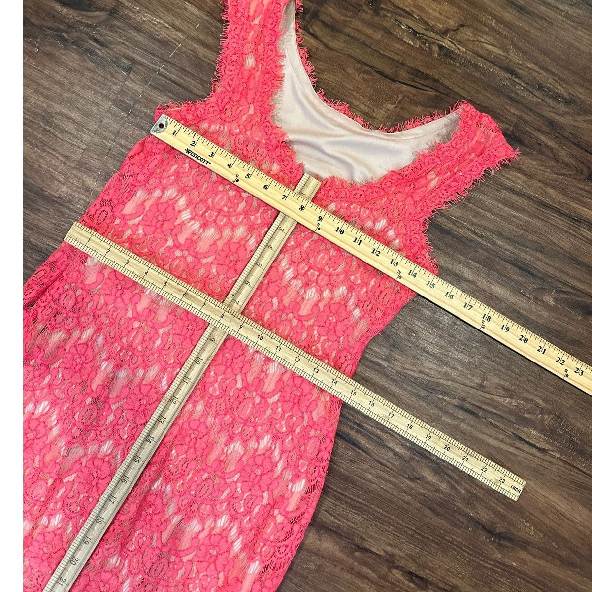 Other Betsy Adam Lace Formal Maxi Mermaid Gown Dress 4 S Pink Size S / US 4 / IT 40 - 11 Thumbnail