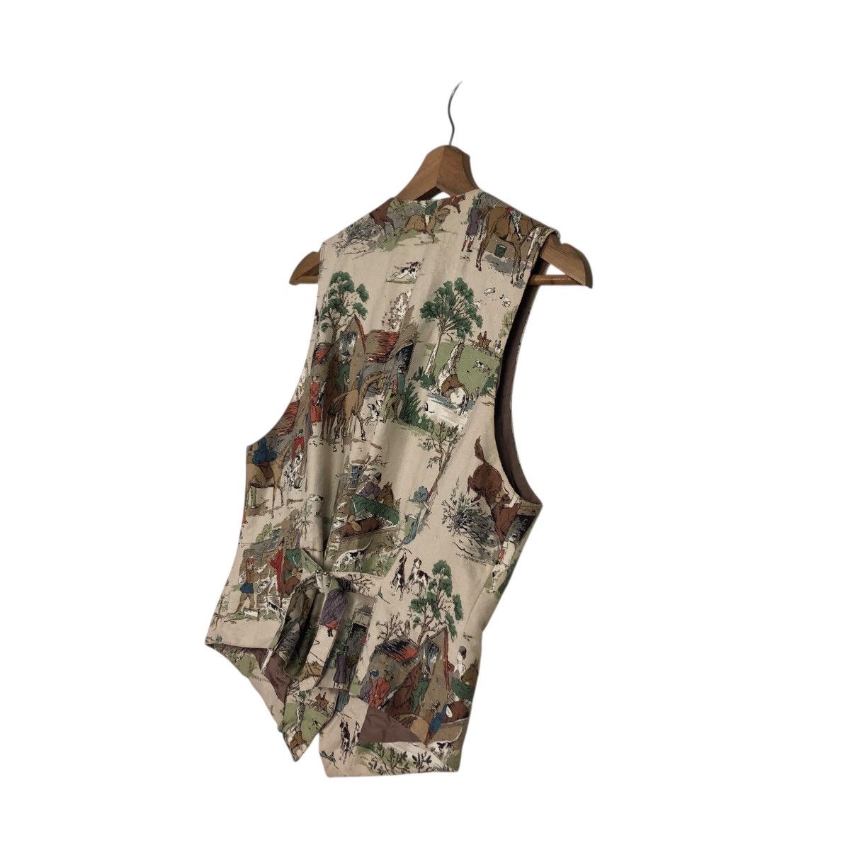 Japanese Brand 📌Vintage Waist Jacket Atelier Haiji Full Print Design Size US M / EU 48-50 / 2 - 12 Thumbnail