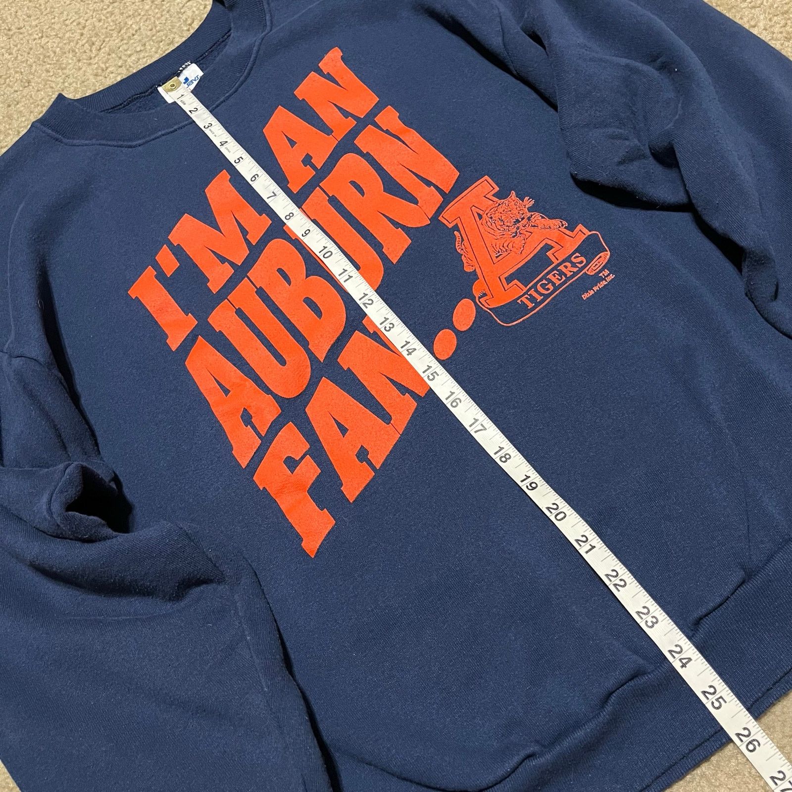 TEE JAYS Vintage Auburn Tigers “I’m An Auburn Fan… And Proud Of It!” Size US XL / EU 56 / 4 - 6 Thumbnail