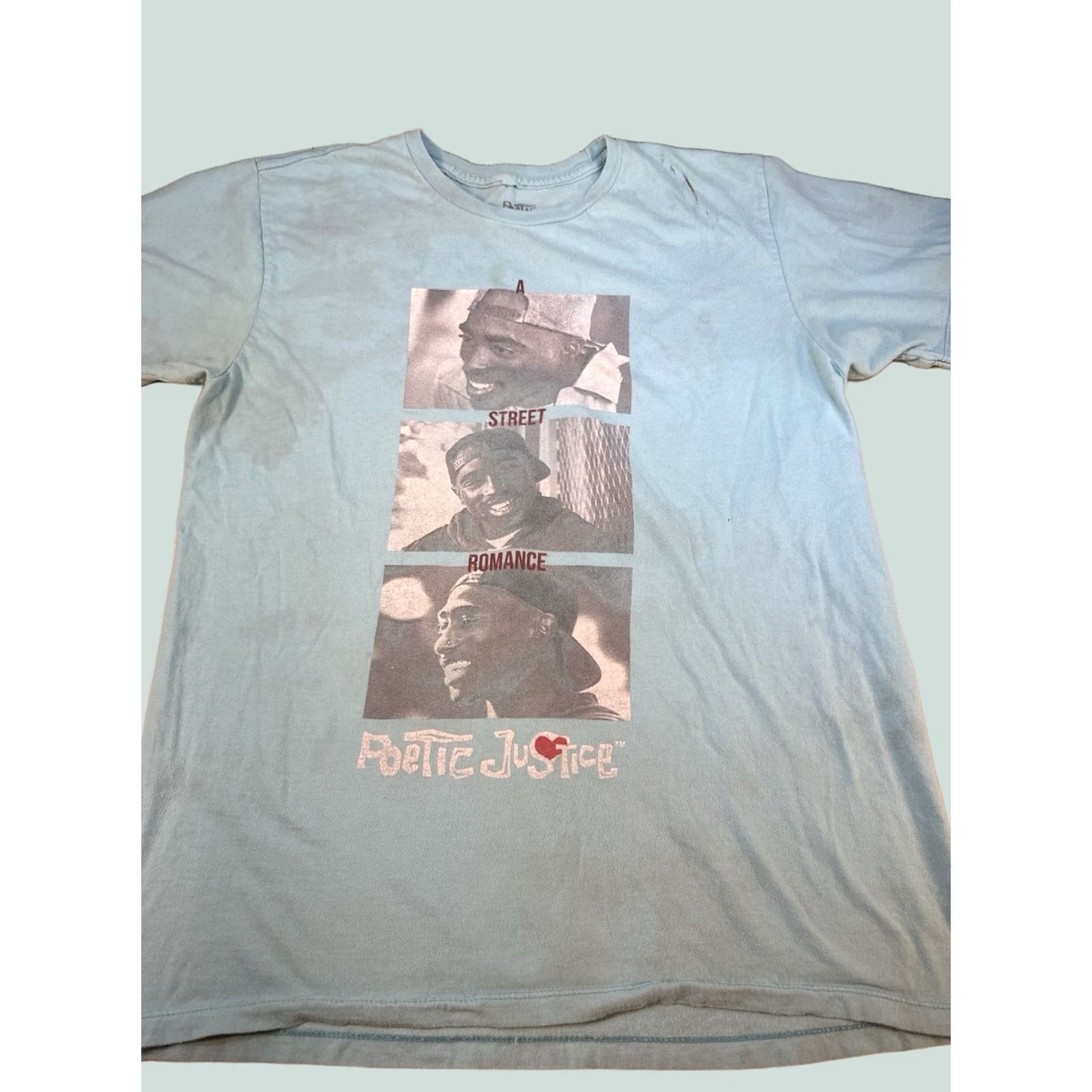 Vintage Tupac Poetic Justice Graphic Tee Hip Hop Size L Men Blue Shirt/ Tshirt Size US L / EU 52-54 / 3 - 1 Thumbnail