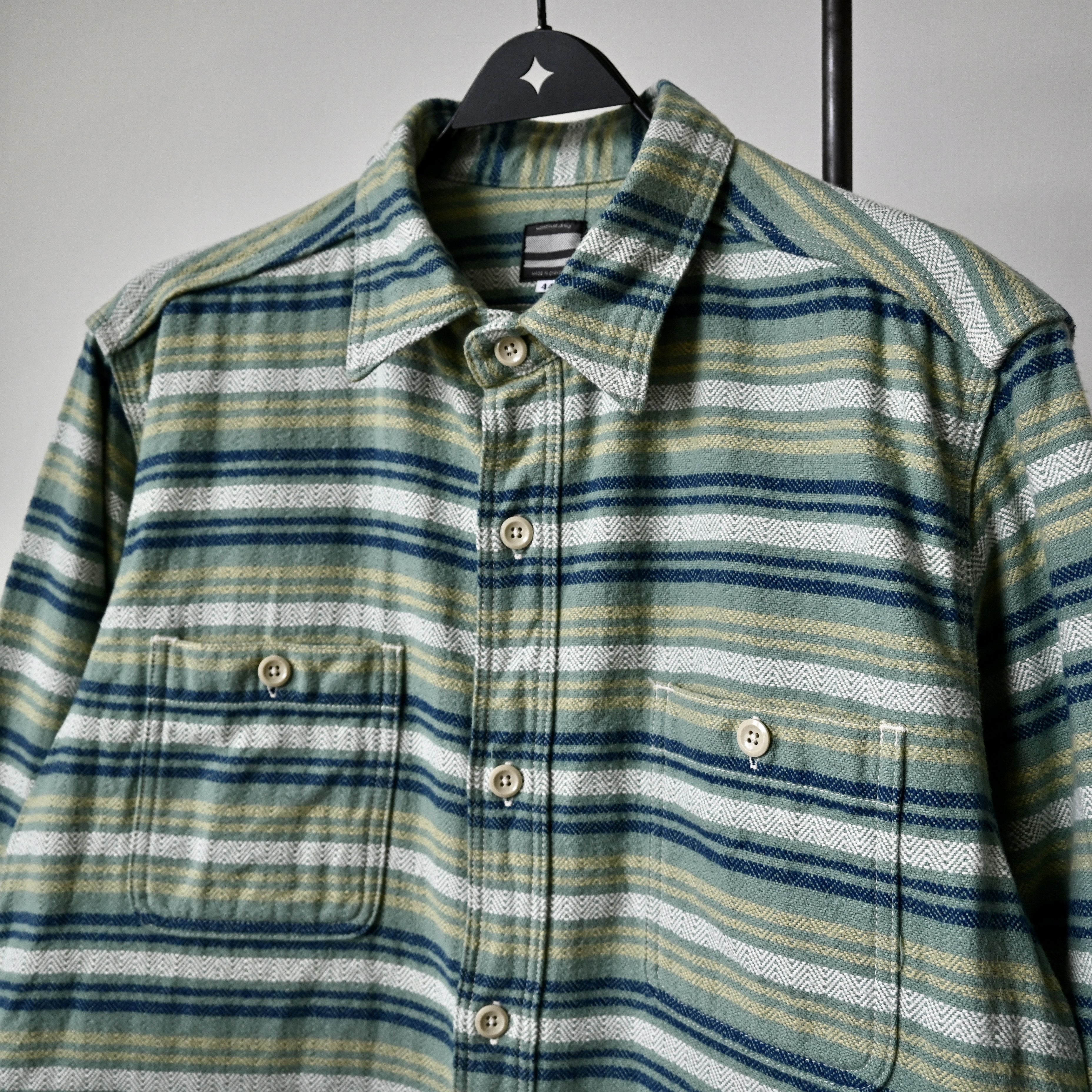 Momotaro Jeans MOMOTARO JEANS heavyweight flannel shirt, 44, made in Japan Size US L / EU 52-54 / 3 - 6 Thumbnail