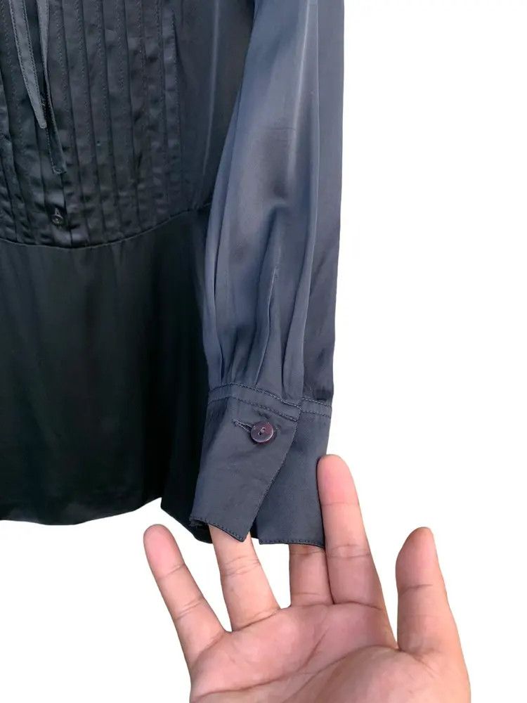 Jil Sander Jil Sander pleated detail viscose black dress Size XS / US 0-2 / IT 36-38 - 5 Thumbnail