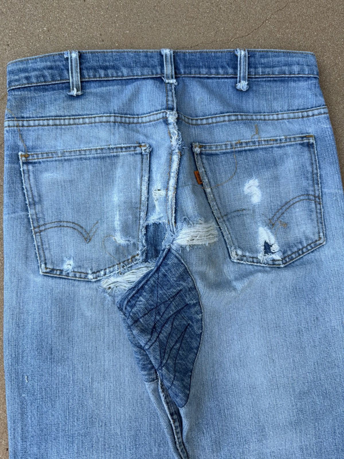 Levi's Vtg 70’s Levi’s 646 Orange Tab Bellbottom Flare Jeans 33x30 Size US 33 - 8 Thumbnail