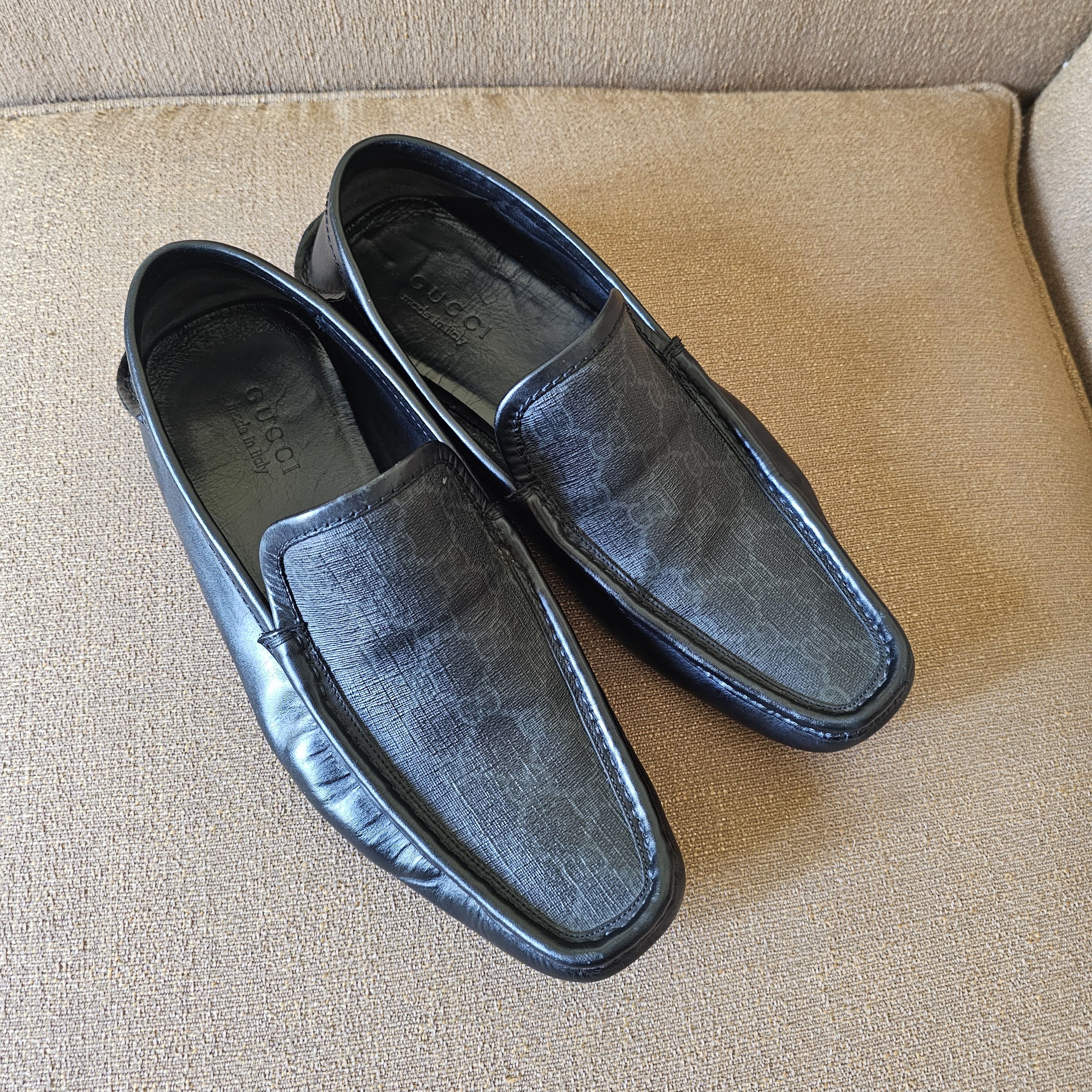 Gucci Gucci Men's Monogram Black Loafers Guccu Size 8.5 US 9 Size US 9 / EU 42 - 4 Thumbnail