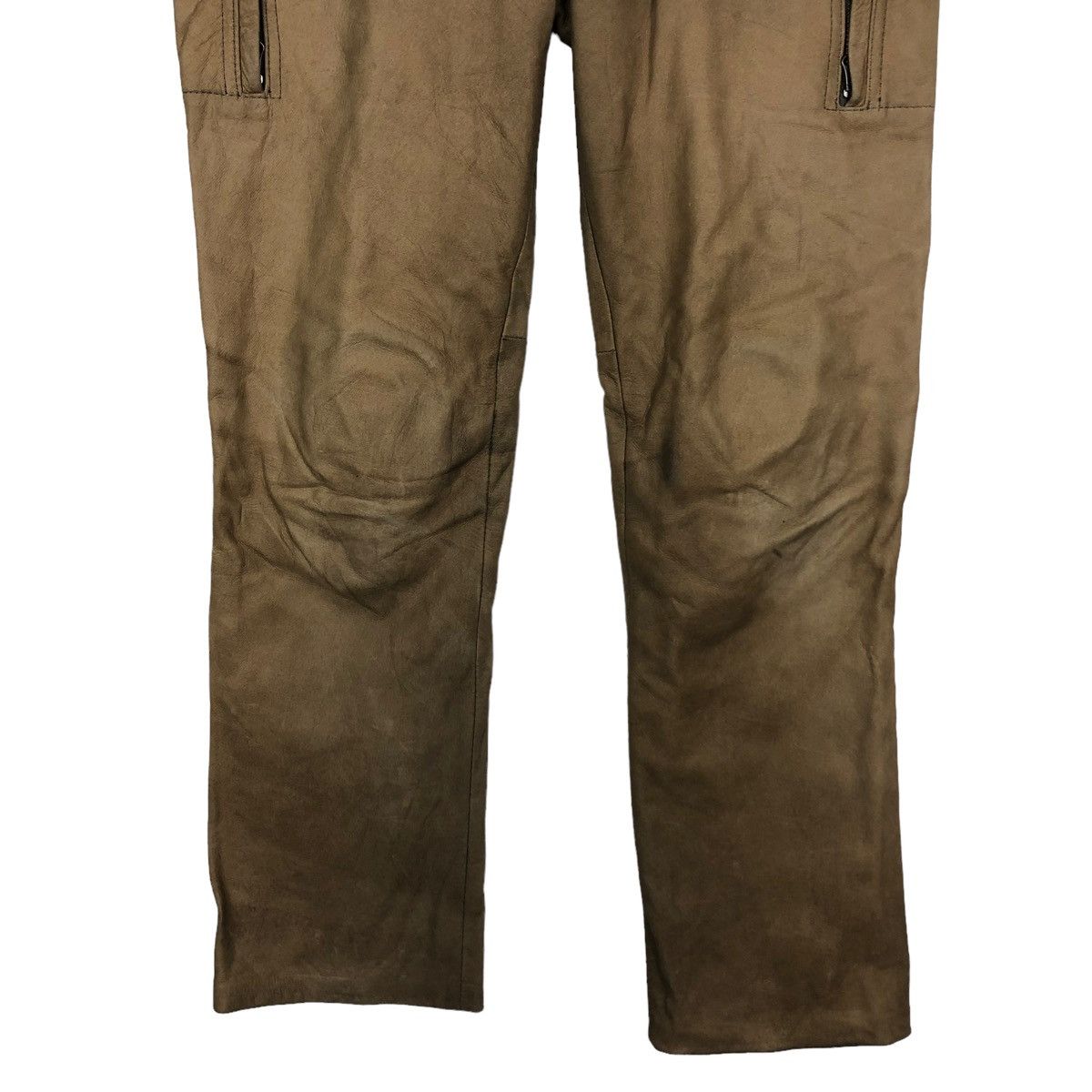 Genuine Leather 🔥90’s Vintage Biker Leather Pants Japan Made Size US 36 / EU 52 - 4 Thumbnail