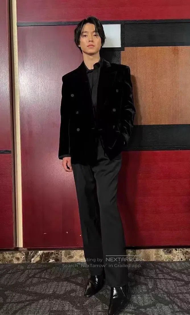 Saint Laurent Paris Saint Laurent Paris Dark Pattern Smoking Pants Trousers Size US 28 / EU 44 - 3 Thumbnail
