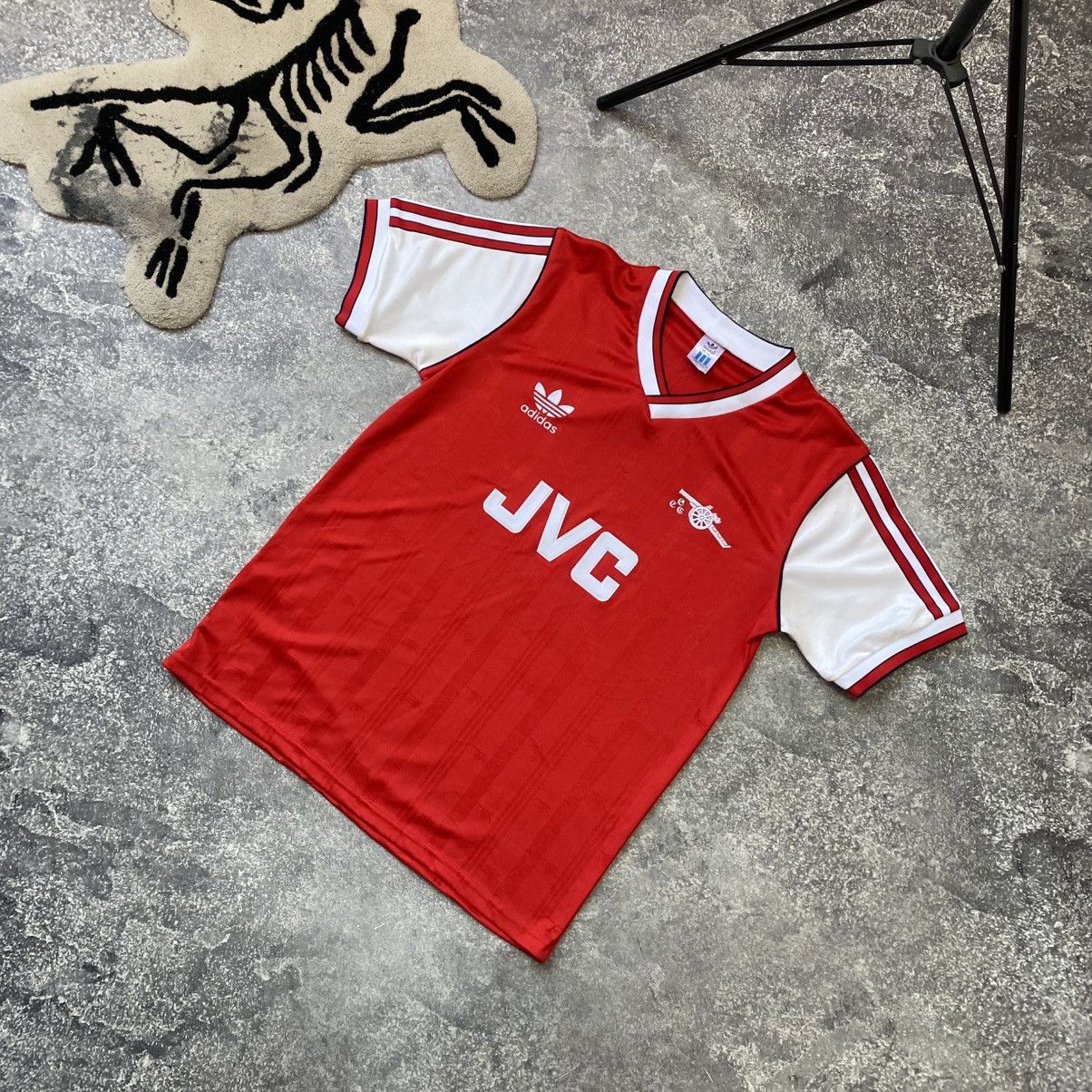 Adidas Vintage Adidas FC Arcenal 1986 JVC Rare home soccer jersey Size US M / EU 48-50 / 2 - 1 Thumbnail