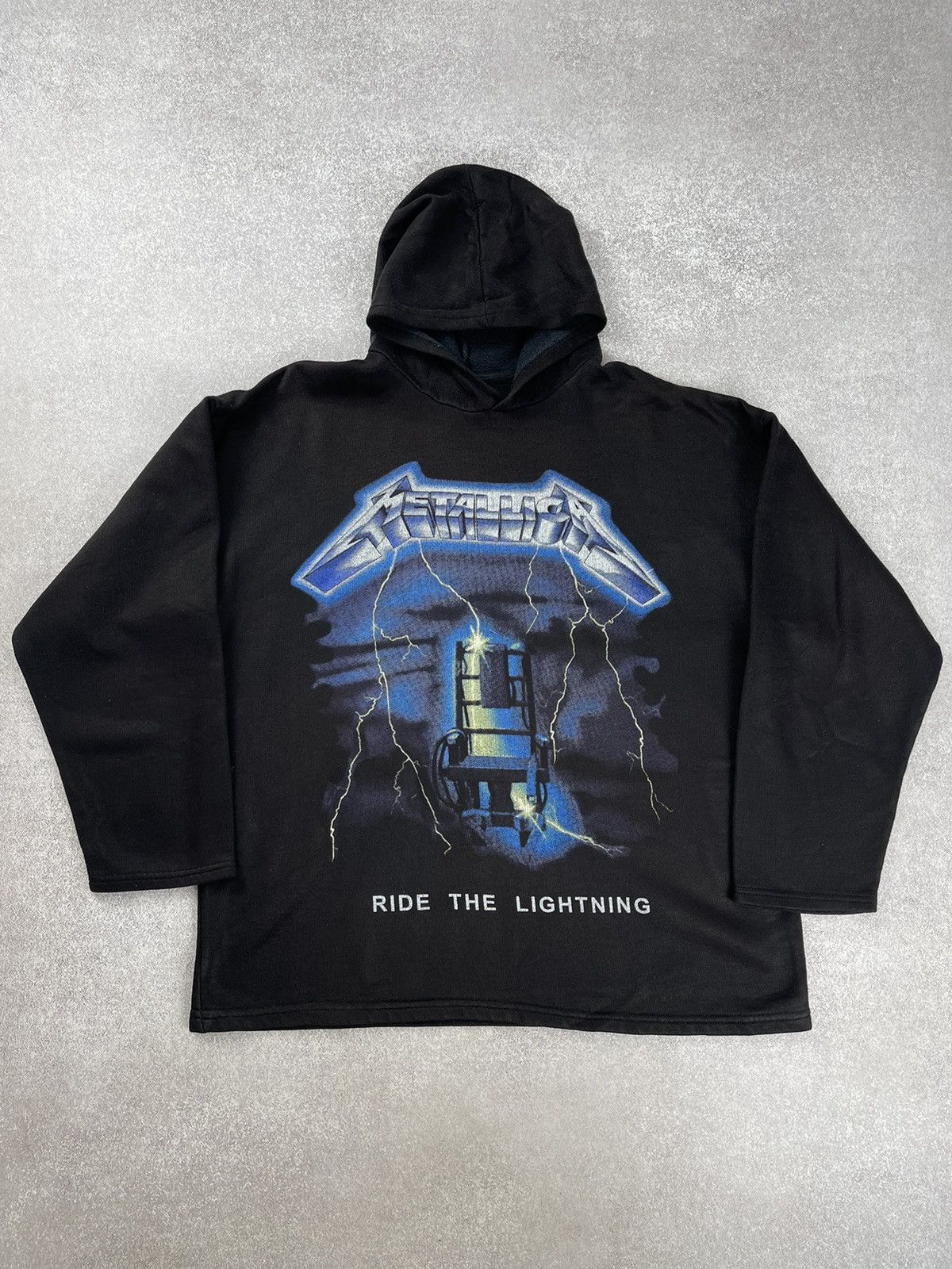 Band Tees × Metallica × Vintage Vintage 90’s Metallica Ride The Lightning Hoodie Size US XL / EU 56 / 4 - 1 Thumbnail
