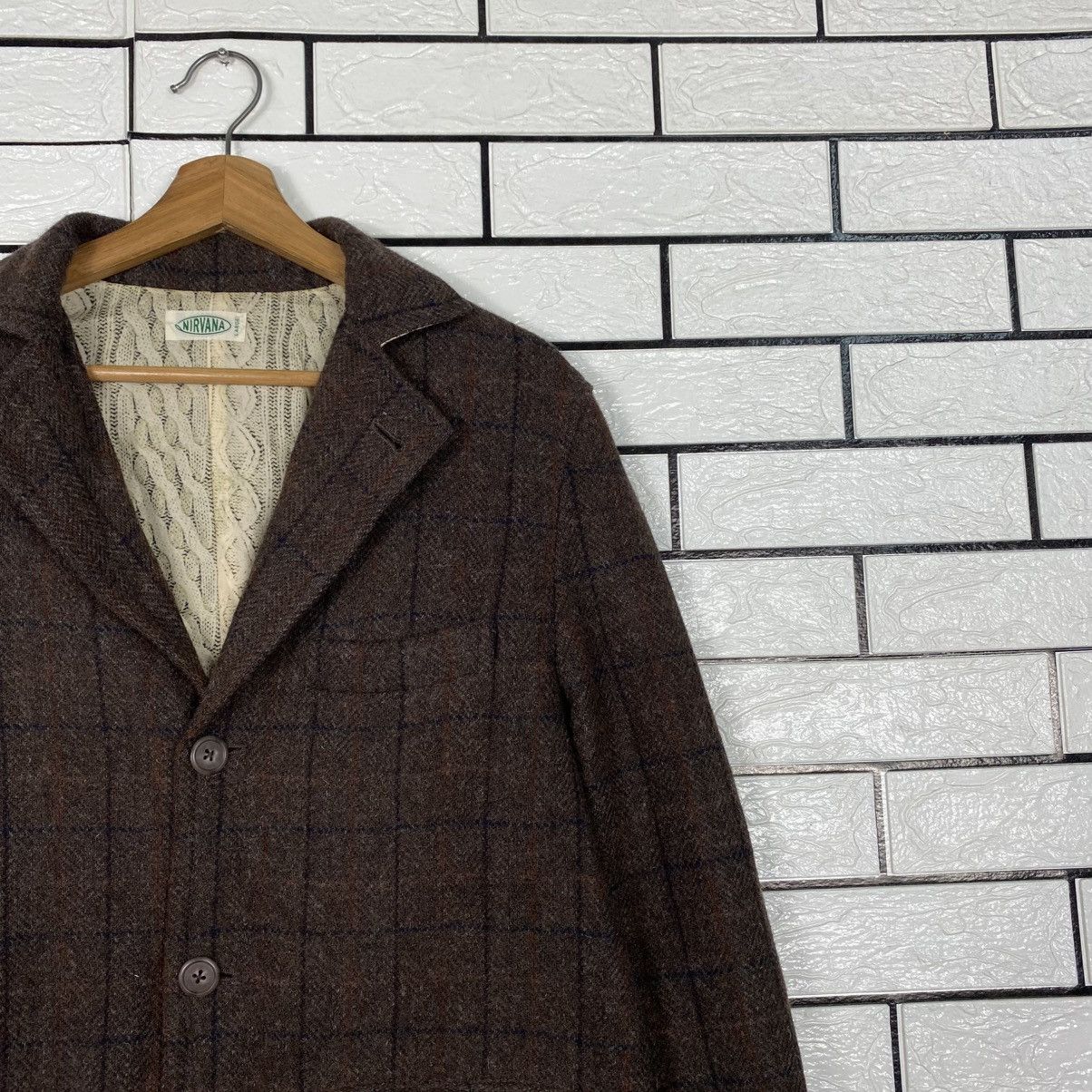 Japanese Brand Vintage Wool Jacket Tartan Blaket Nirvana Issey Miyake Size US L / EU 52-54 / 3 - 7 Thumbnail
