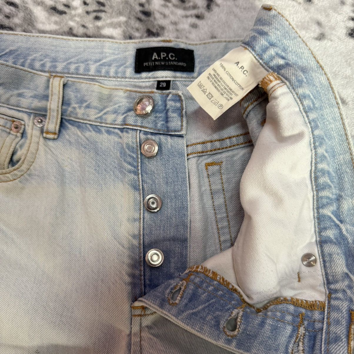 A.P.C. A.P.C Paris Petit New Standard Light Wash Slim Jeans Size US 30 / EU 46 - 12 Thumbnail
