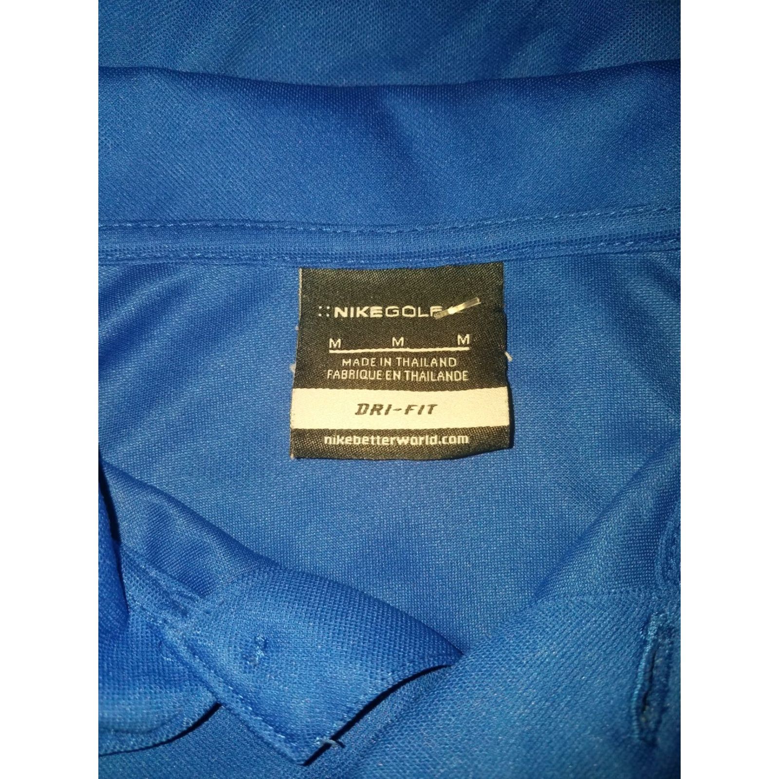 Nike Nike Golf Dri-Fit Blue Polo Mens M Shirt Golf Size US M / EU 48-50 / 2 - 5 Thumbnail