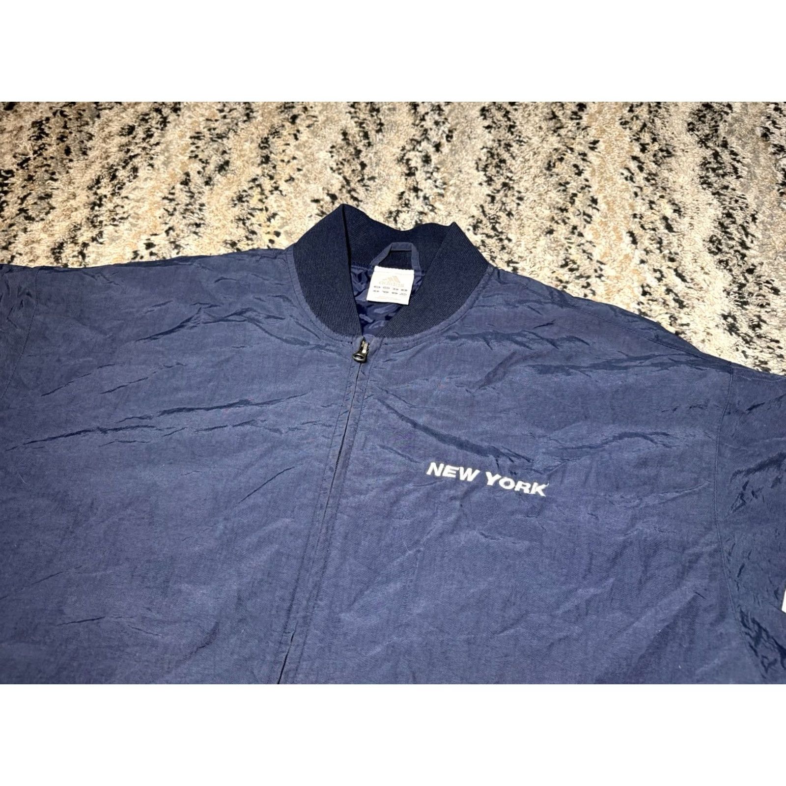Adidas VINTAGE Adidas New York Yankees MLB Nylon Baseball Warm Up Jacket XL Size US XL / EU 56 / 4 - 4 Thumbnail