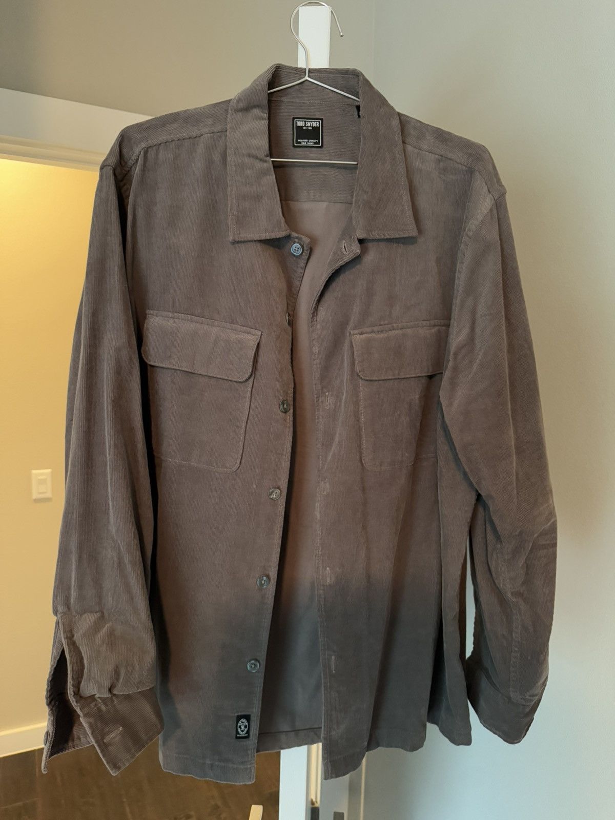 Todd Snyder Todd Snyder Grey Corduroy Overshirt — Tailored Quality Size US L / EU 52-54 / 3 - 1 Thumbnail