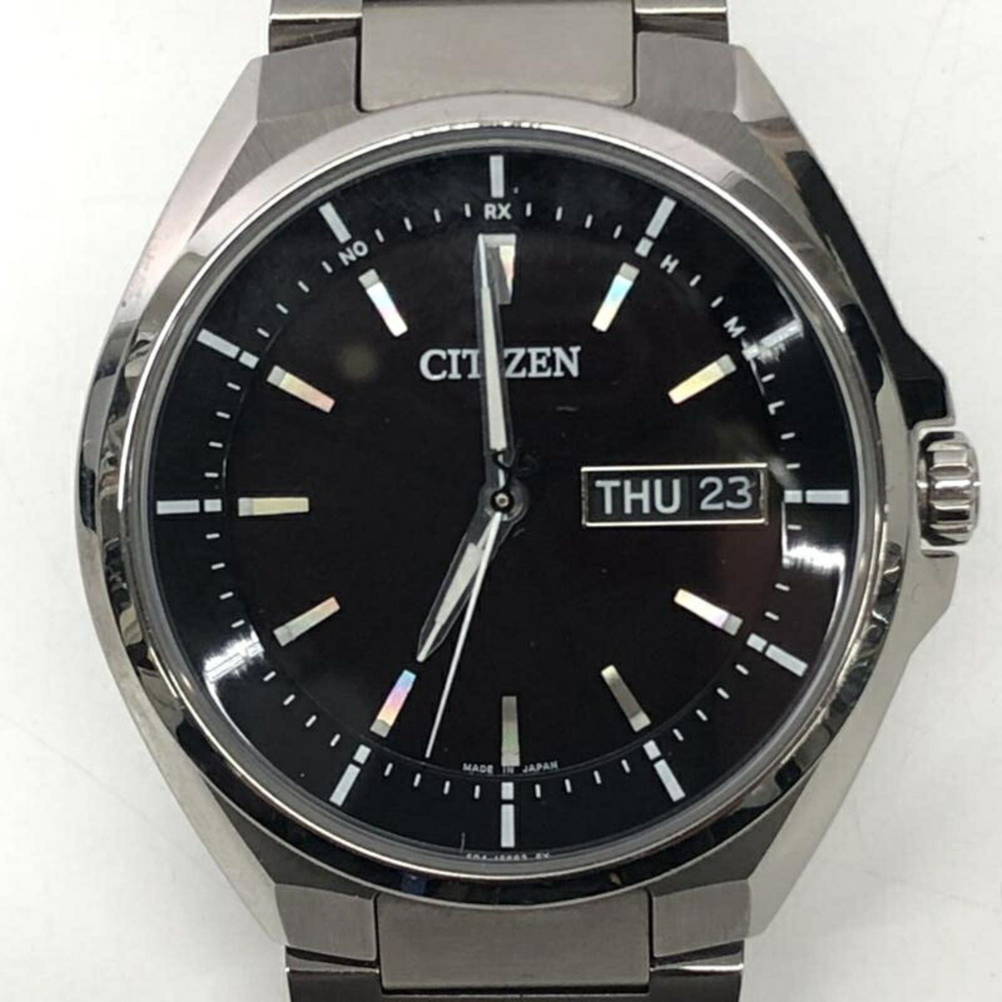 image of Citizen Attesa Eco-Drive Wristwatch Gn-4W-S Radio Solar 3 Hands 5 Extra Links Citizen, Women's