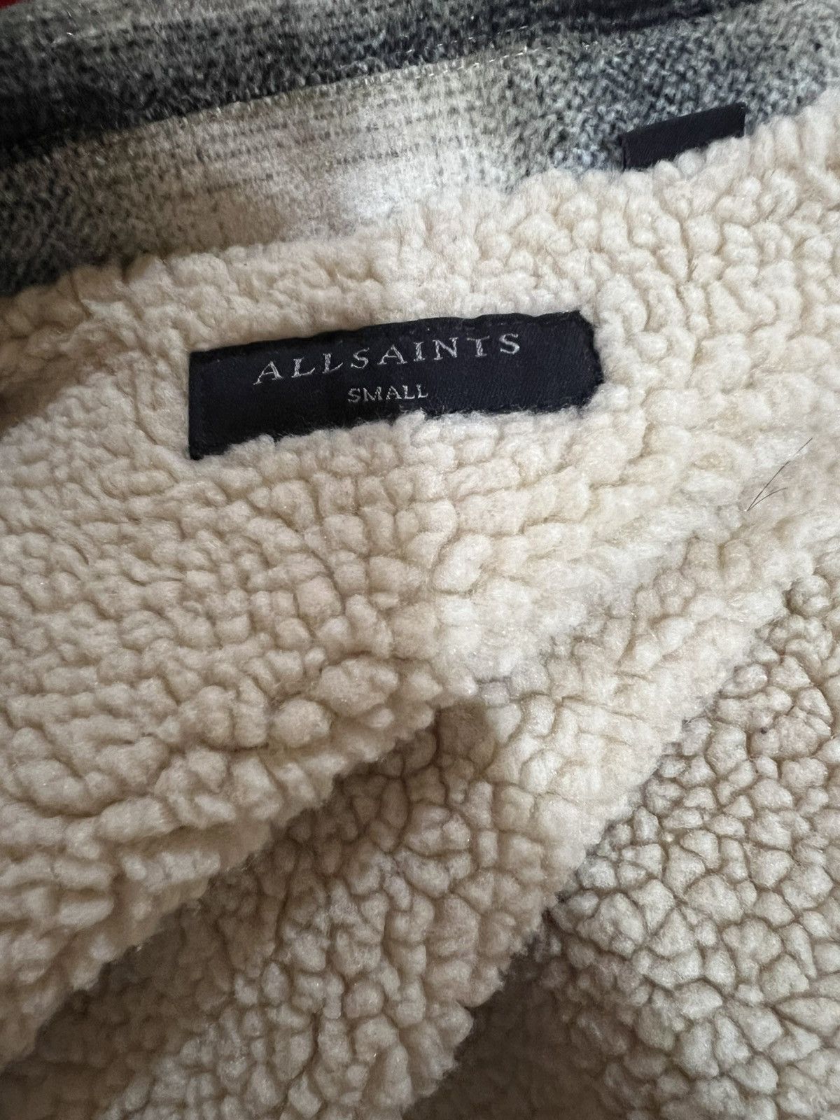 Allsaints Allsaints Lewes Plaid Sherpa Overshirt Size US S / EU 44-46 / 1 - 3 Thumbnail