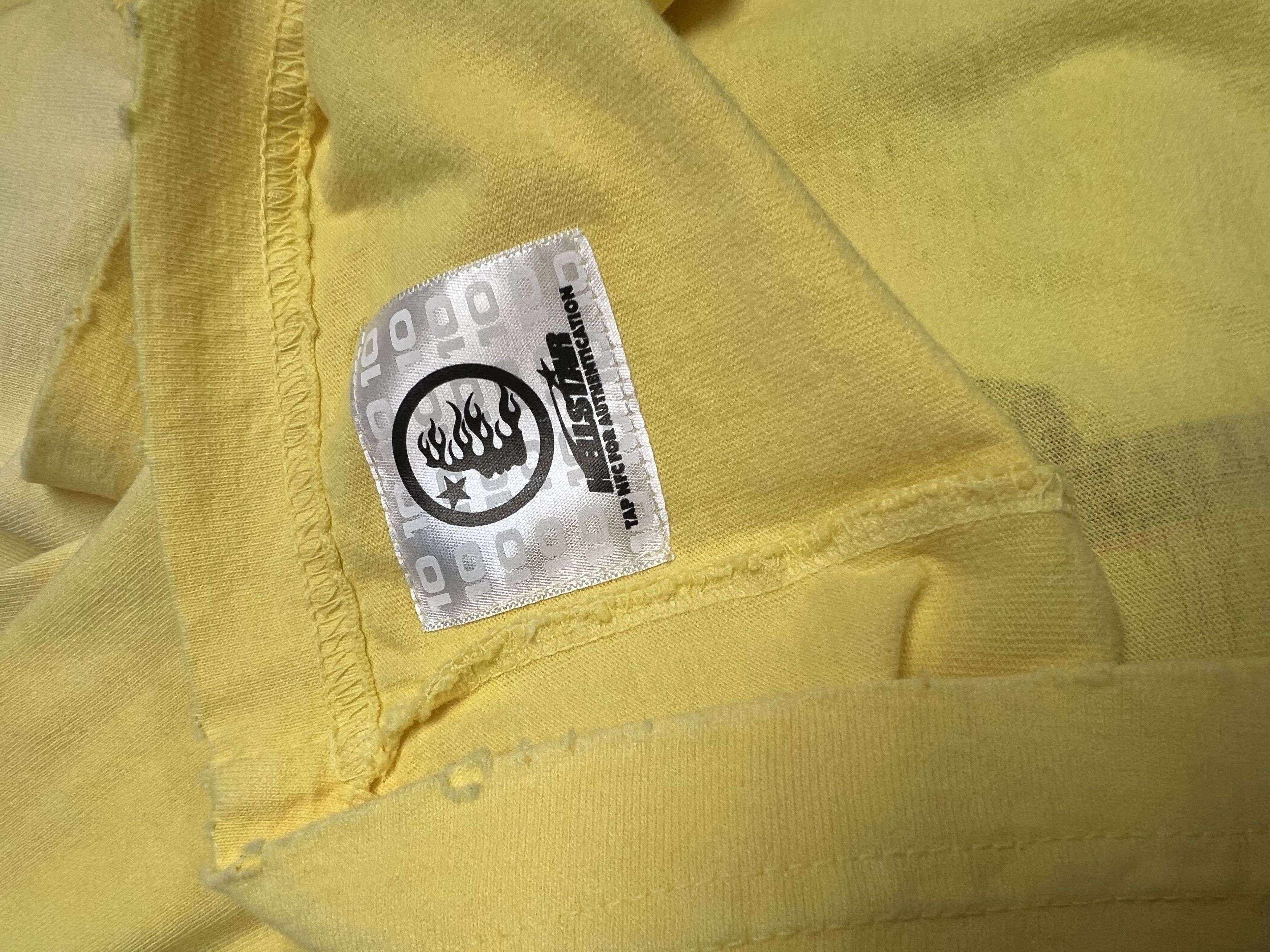 HELLSTAR Hellstar Cracked Paint Tee Size L Brand New Yellow Size US L / EU 52-54 / 3 - 4 Thumbnail