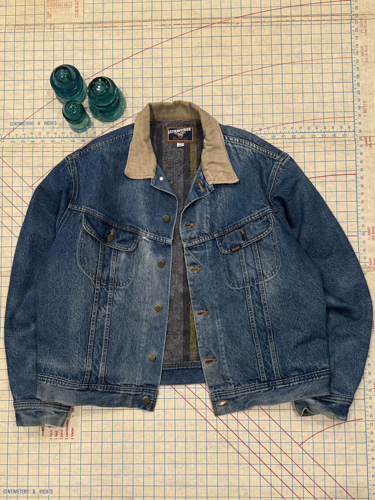 Mustang Vintage Mustang Storm Rider Denim Jacket Blanket Lined XL Size US XL / EU 56 / 4 - 1 Thumbnail