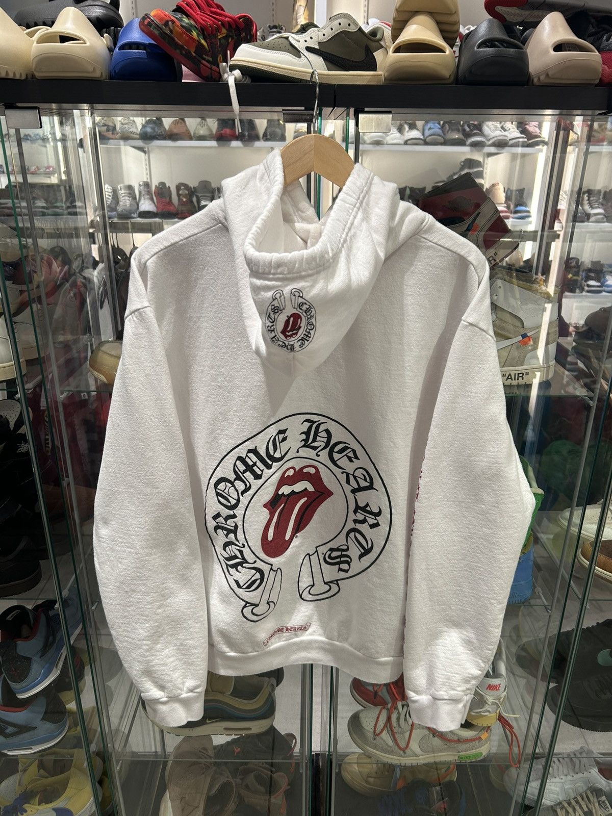 Chrome Hearts × The Rolling Stones Chrome hearts rolling stones white hoodie Size US L / EU 52-54 / 3 - 1 Thumbnail
