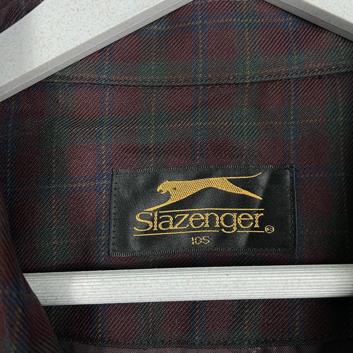 Japanese Brand × Vintage 💥90s SLAZENGER NOVA CHECK BOMBER JACKET Size US L / EU 52-54 / 3 - 14 Thumbnail