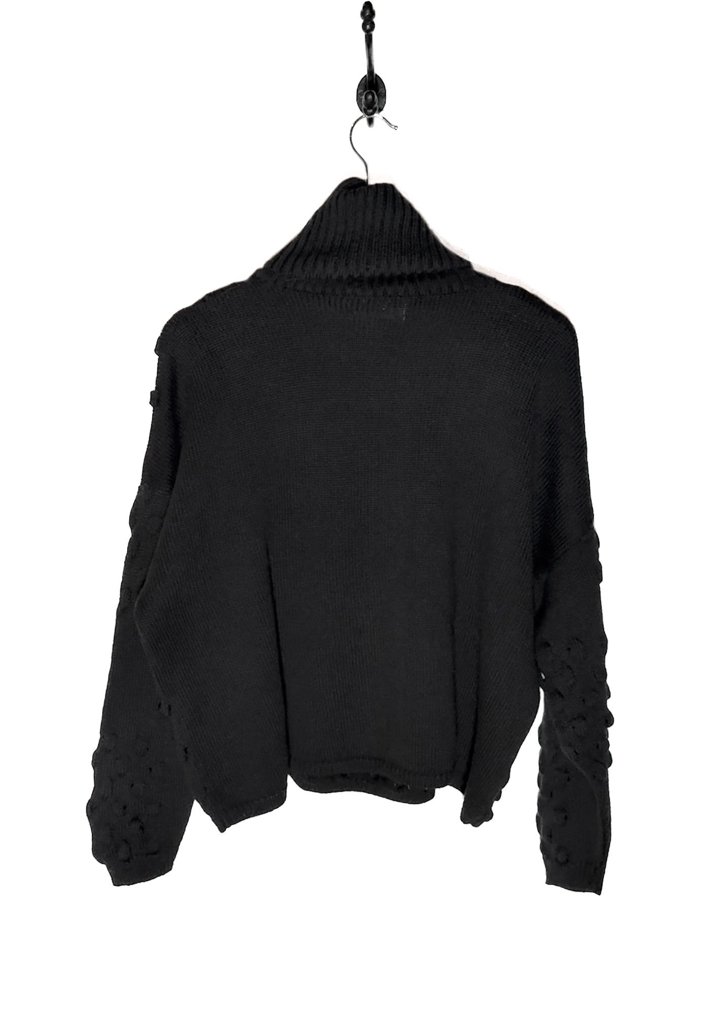 Versace Gianni Versace Vintage Black Dot Effect Turtleneck Sweater Size M / US 6-8 / IT 42-44 - 4 Thumbnail