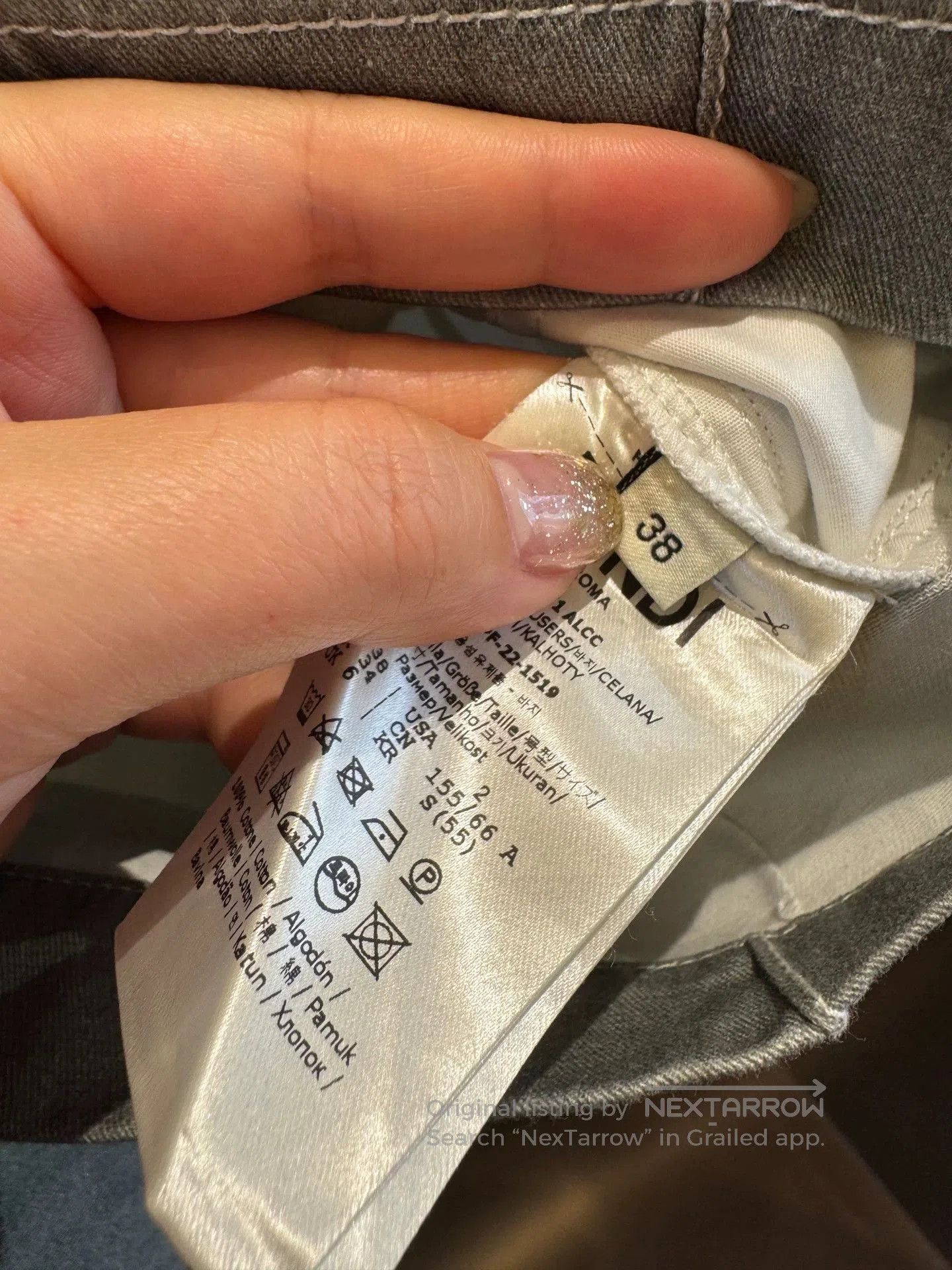 Fendi Fendi Gray Logo Denim Workwear Set. Size US 36 / EU 52 - 9 Thumbnail
