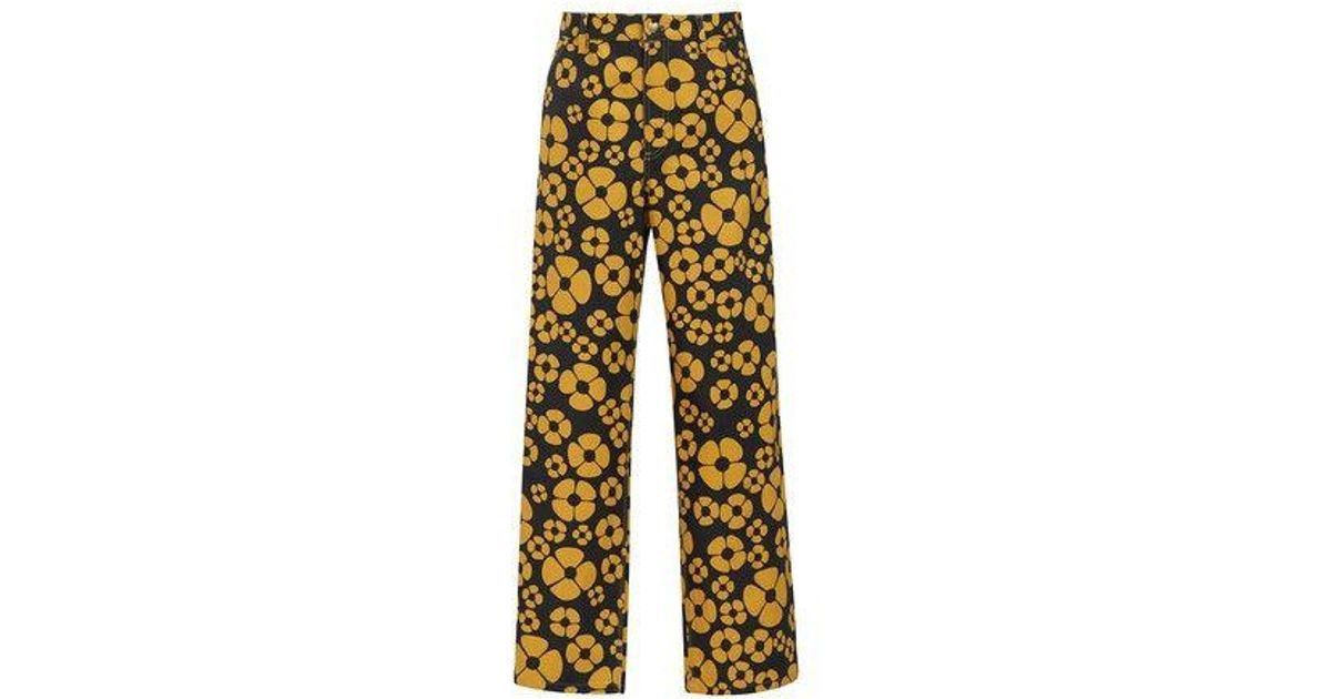 image of Carhartt Wip Sunflower Canvas Pants in Sun Yellow, Men's (Size 32)