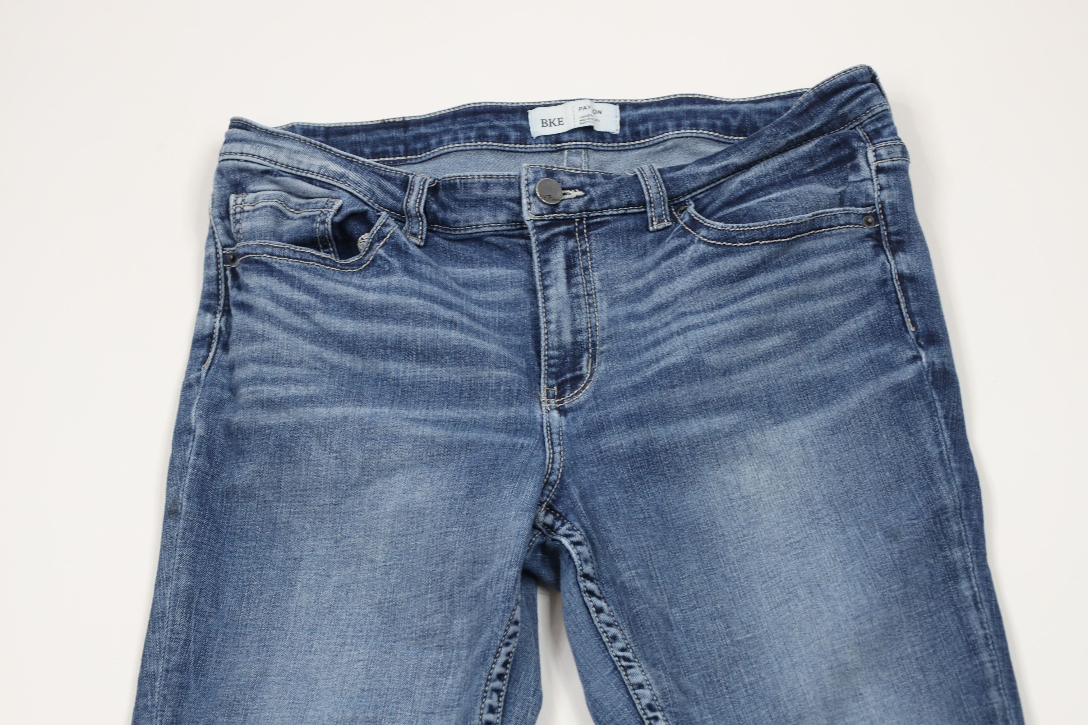 Vintage Buckle BKE Faded Payton Mid Rise Bootcut Denim Jeans Blue Size 32" / US 10 / IT 46 - 2 Thumbnail